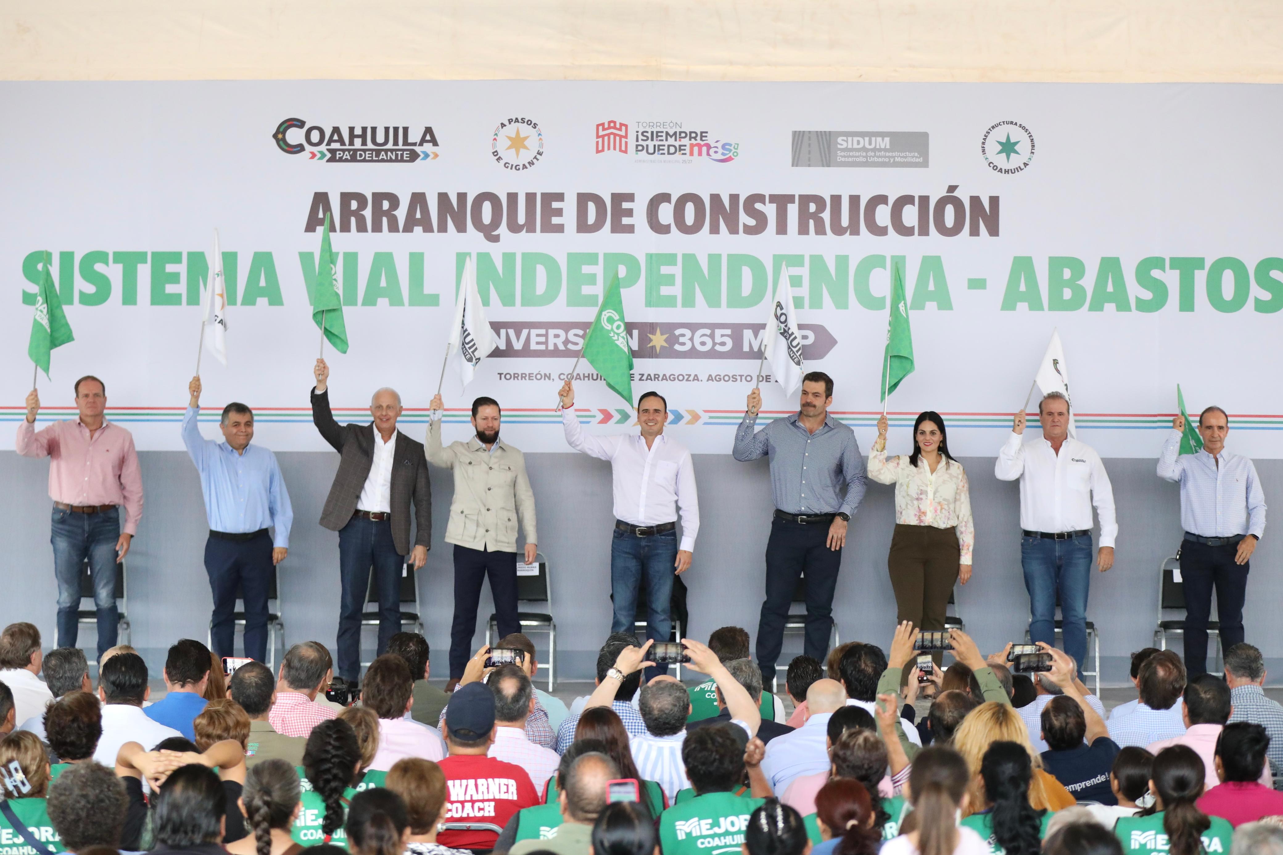 SEGUIMOS CONSTRUYENDO GRANDES OBRAS EN COAHUILA: MANOLO