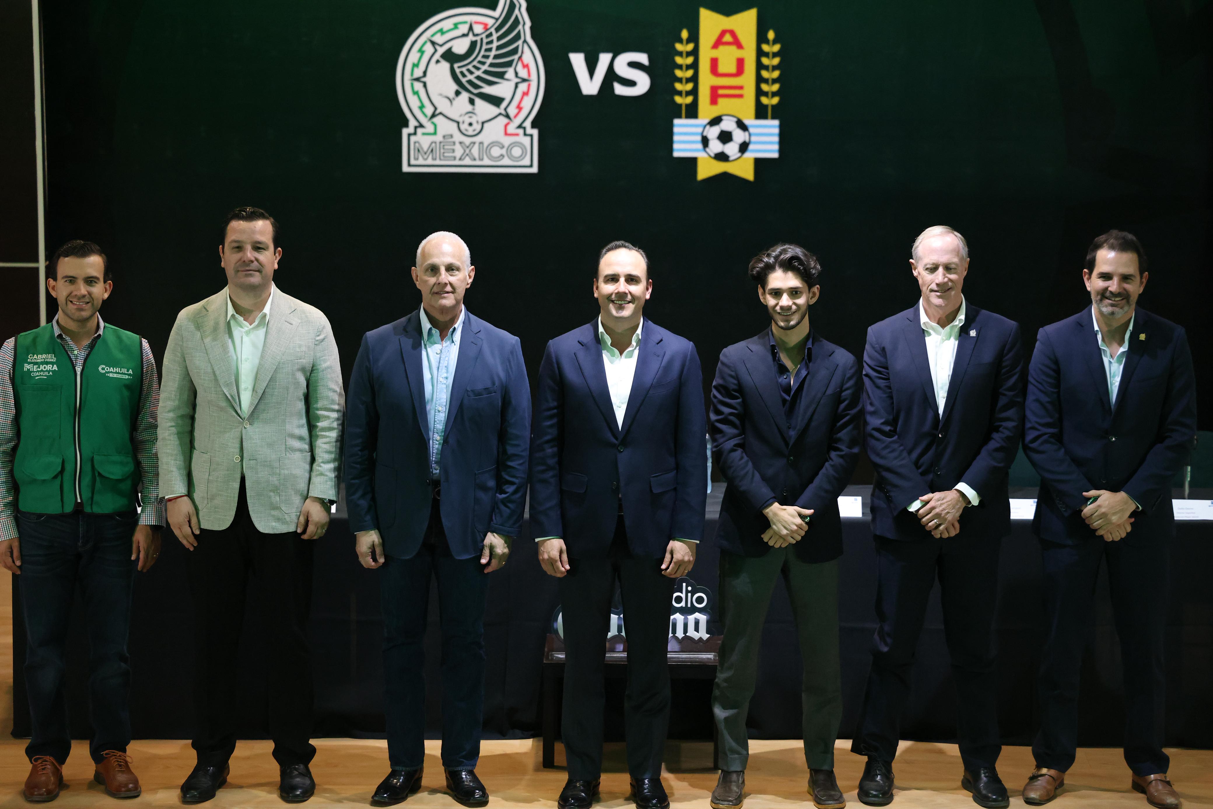 PRESENTAN JUEGO ENTRE LA SELECCIÓN MEXICANA Y URUGUAY EN COAHUILA