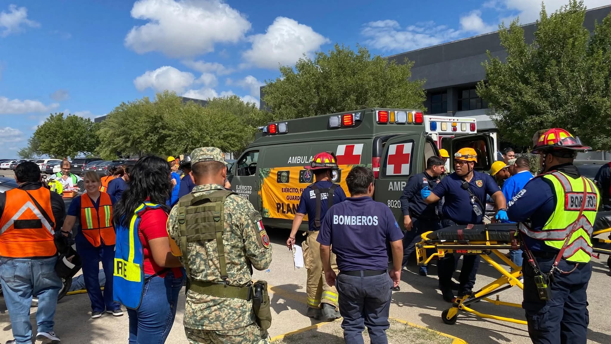 REALIZAN SEGUNDO SIMULACRO NACIONAL EN MUNICIPIO DE ACUÑA, COAHUILA