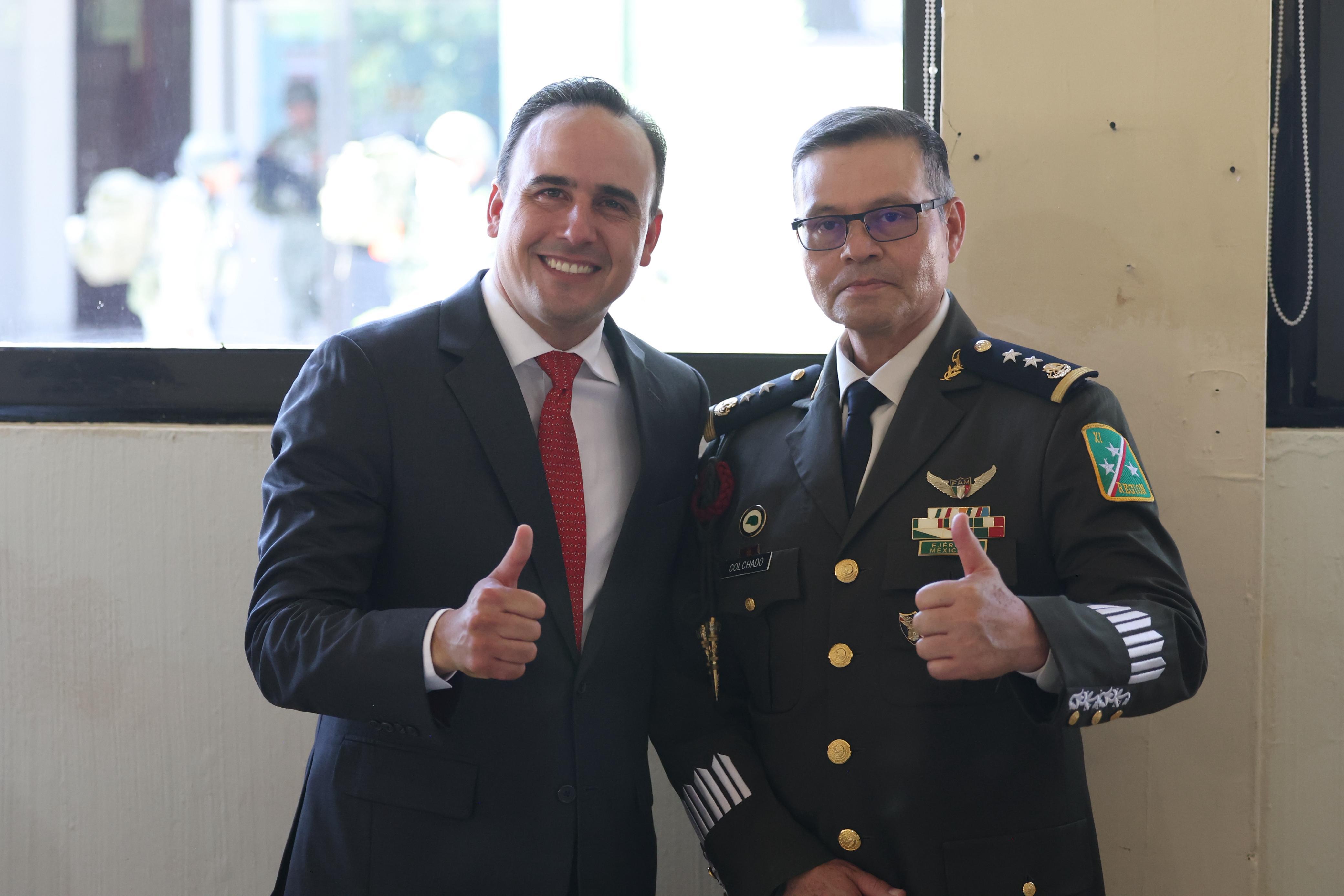 SEGUIREMOS TRABAJANDO CON MUCHA FUERZA CON EL EJÉRCITO MEXICANO: MANOLO