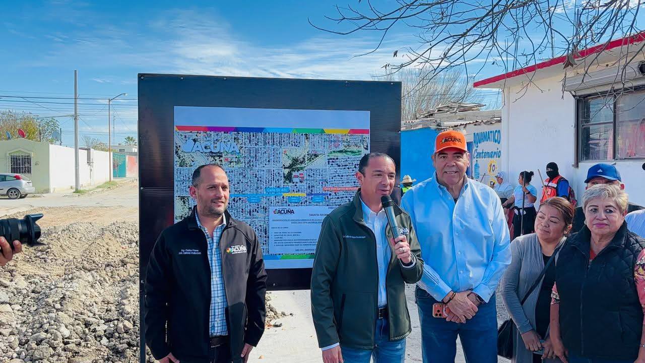 Arranca Emilio De Hoyos programa de pavimentación 2026 en Ácoros