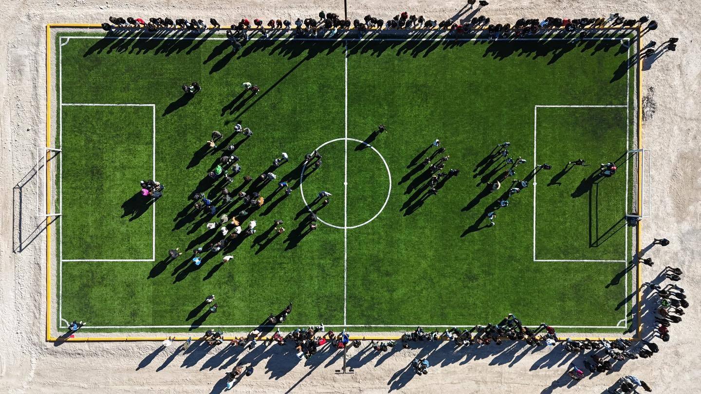 ENTREGA ALCALDE EMILIO DE HOYOS NUEVA CANCHA DE FÚTBOL EN LA UTCA