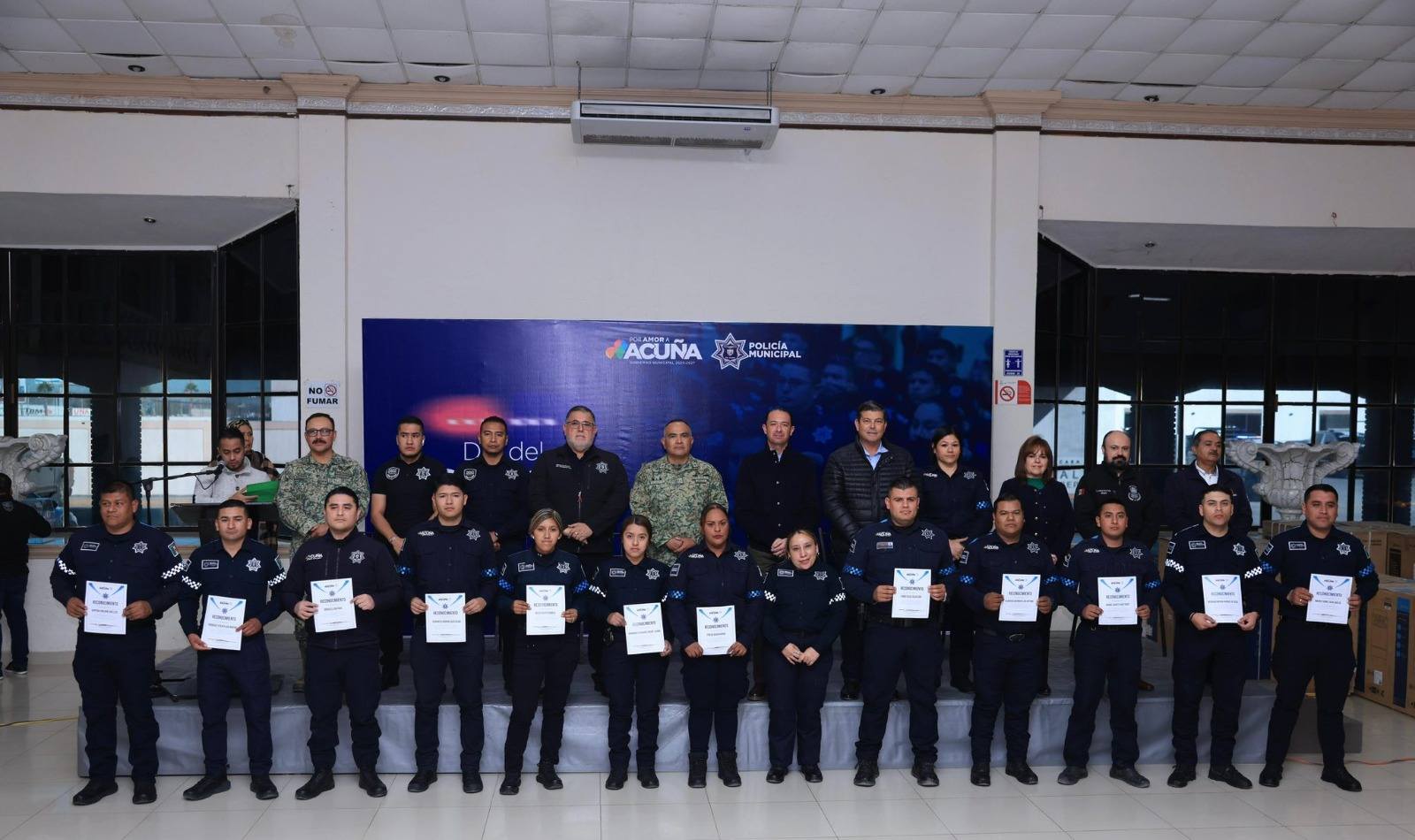 GOBIERNO DE UNIDAD RECONOCE A LA POLICÍA MUNICIPAL POR SU VOCACIÓN Y COMPROMISO