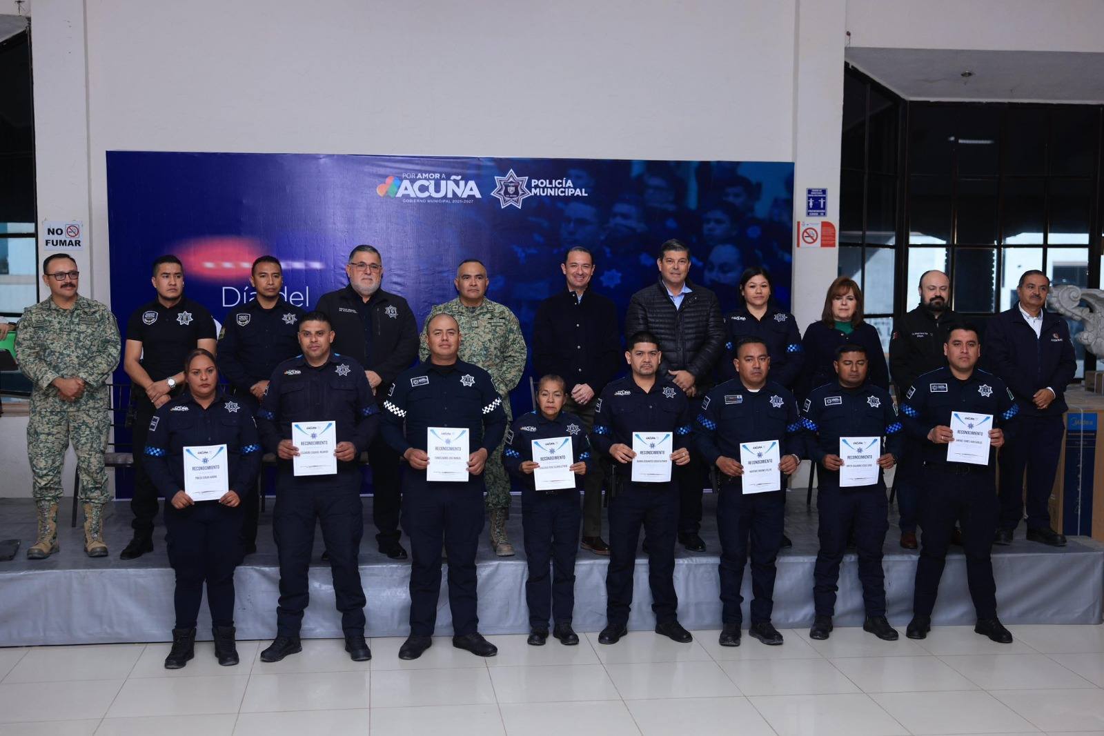 GOBIERNO DE UNIDAD RECONOCE A LA POLICÍA MUNICIPAL POR SU VOCACIÓN Y COMPROMISO