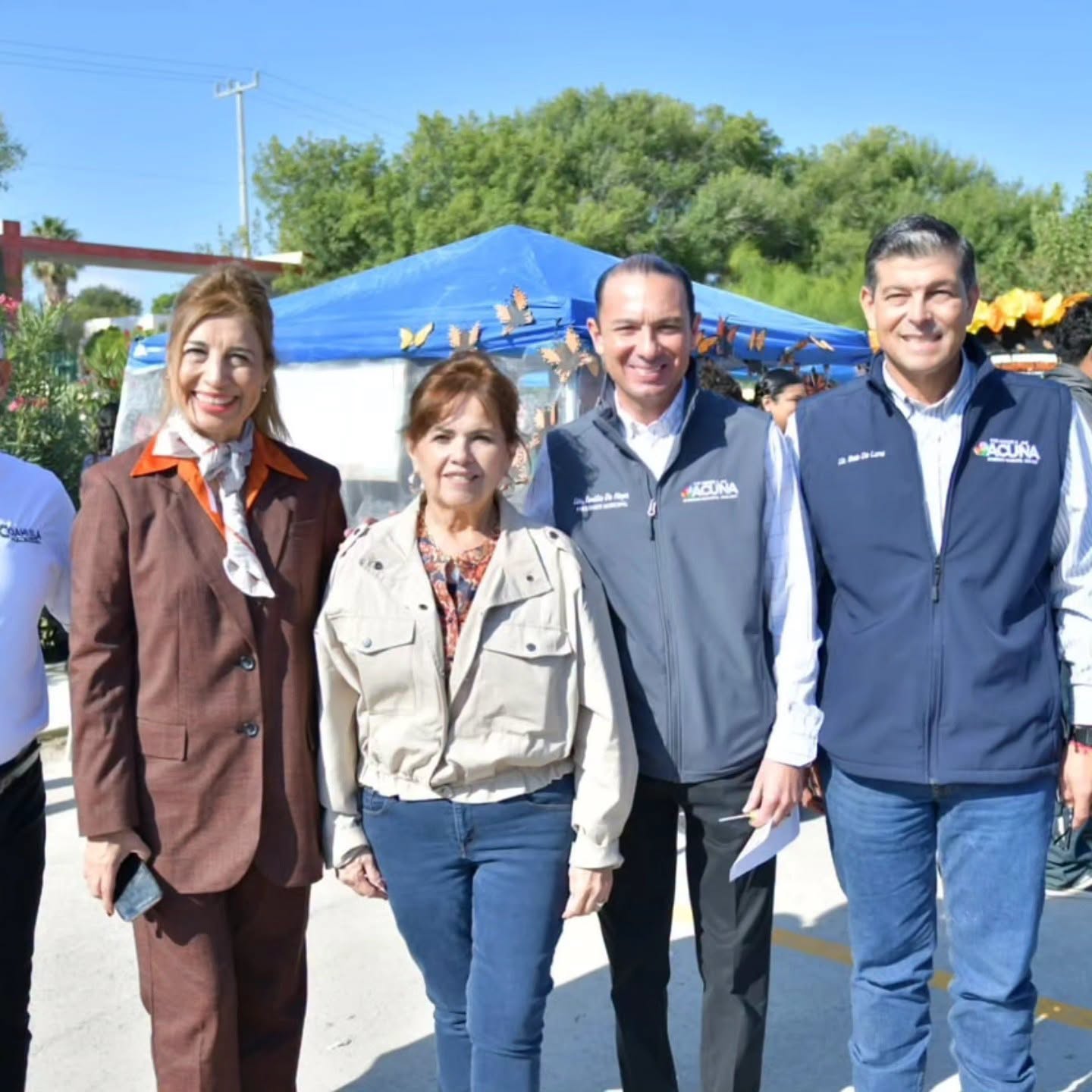 CON HOMENAJE A LA PROFRA. NORMA LETICIA AVENDAÑO, ACUÑA RECIBE A LA MARIPOSA MONARCA