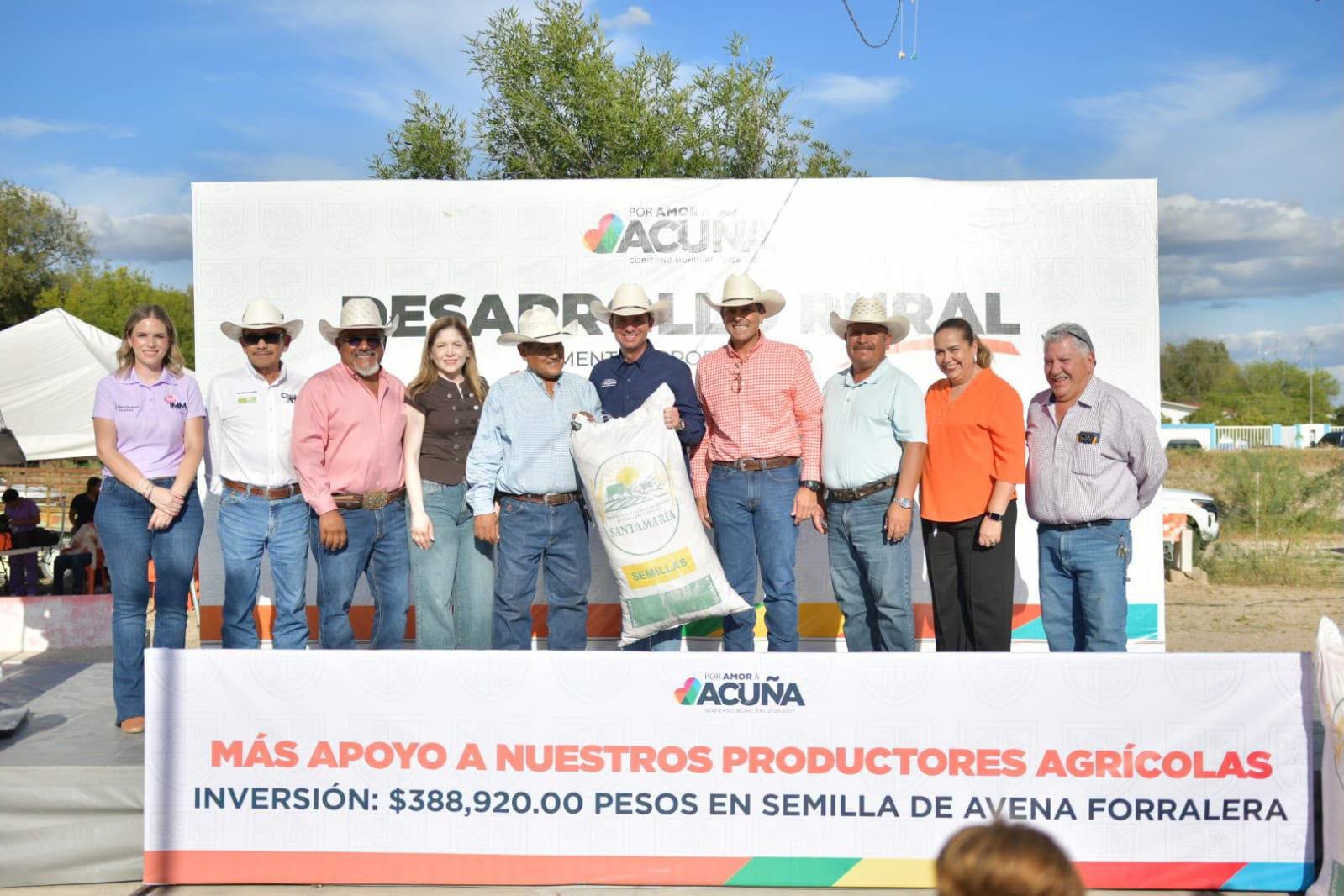INICIA PROGRAMA DE SEMILLA DE AVENA FORRAJERA EN BENEFICIO DE 59 PRODUCTORES