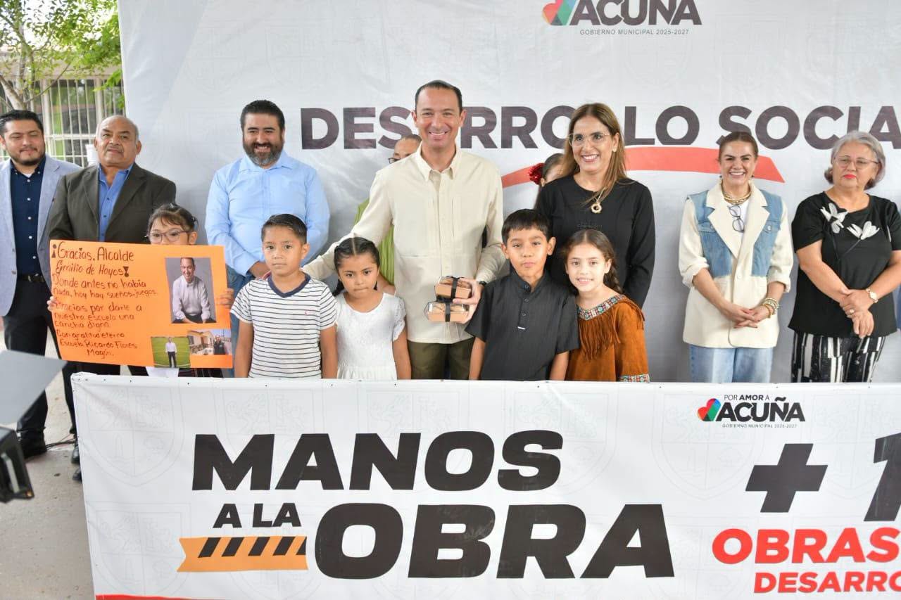 “MANOS A LA OBRA” ENTREGA CANCHA MULTIDEPORTIVA EN PRIMARIA RICARDO FLORES MAGÓN