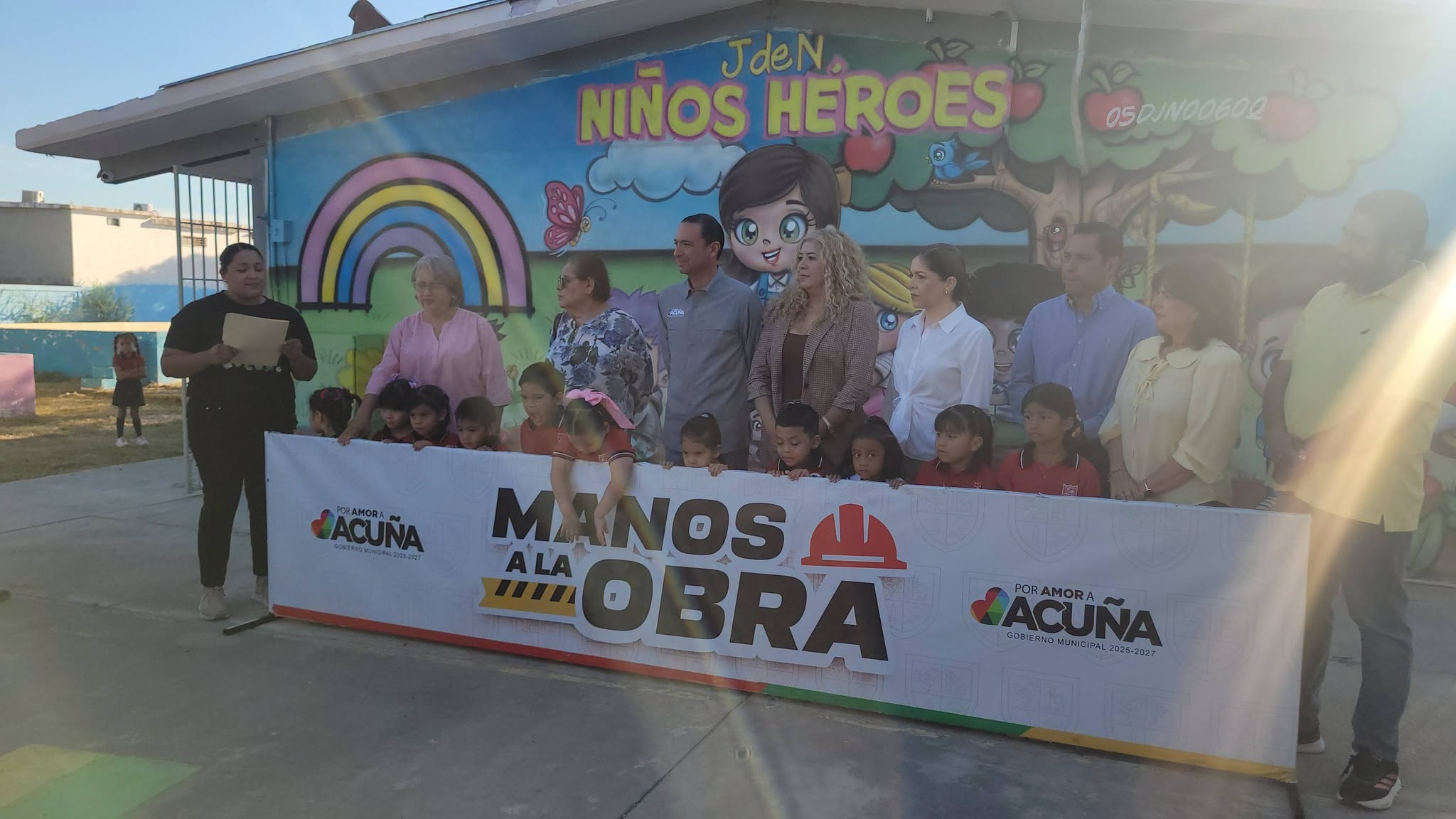 Reconstruyen barda en jardín de niños de la 28 de junio