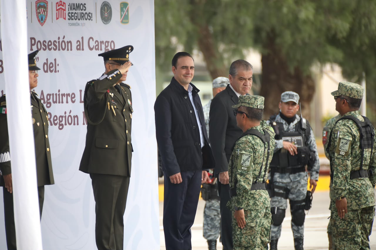 REFRENDA GOBERNADOR COORDINACIÓN CON NUEVO MANDO DE LA XI REGIÓN MILITAR