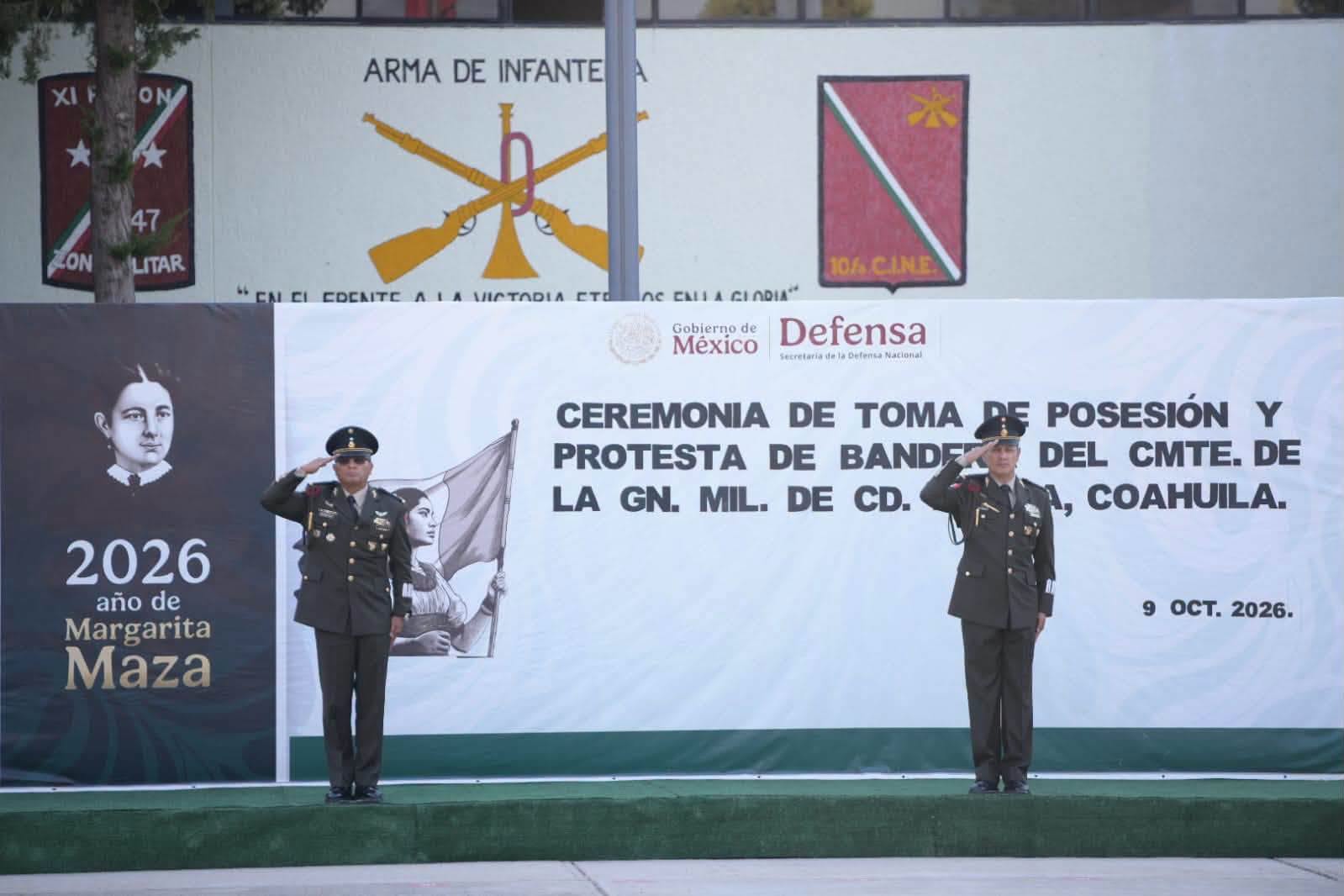 TOMA DE POSESIÓN Y PROTESTA DE BANDERA DEL COMANDANTE DE LA GUARNICIÓN MILITAR