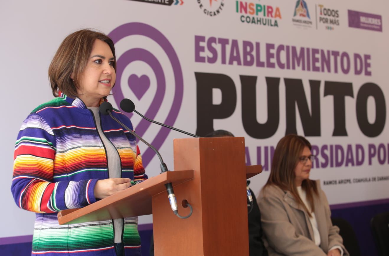 COAHUILA FORTALECE LA SEGURIDAD DE LAS MUJERES CON NUEVO PUNTO VIOLETA EN LA UNIVERSIDAD POLITÉCNICA DE RAMOS ARIZPE