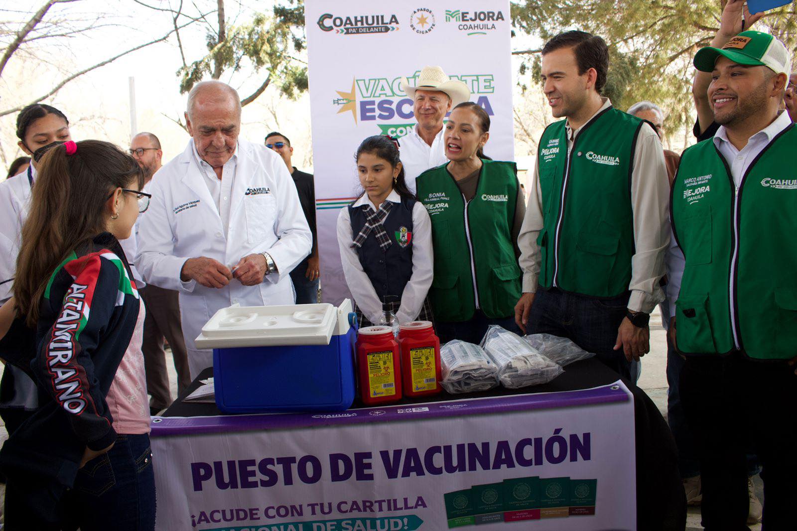 COAHUILA REFUERZA LA SALUD DE LA NIÑEZ CON VACÚNATE EN TU ESCUELA