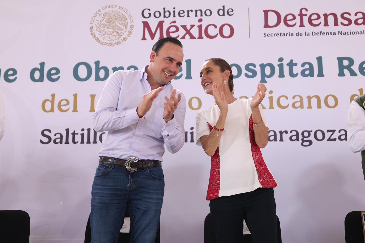 CONCRETA GOBERNADOR GESTIÓN CON LA PRESIDENTA PARA NUEVO HOSPITAL EN SALTILLO