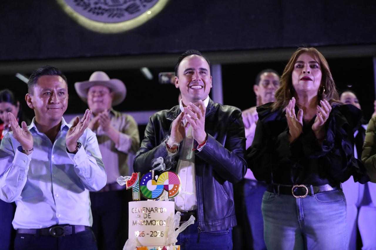 ENCABEZA MANOLO JIMÉNEZ FESTEJO DEL CENTENARIO DE MATAMOROS
