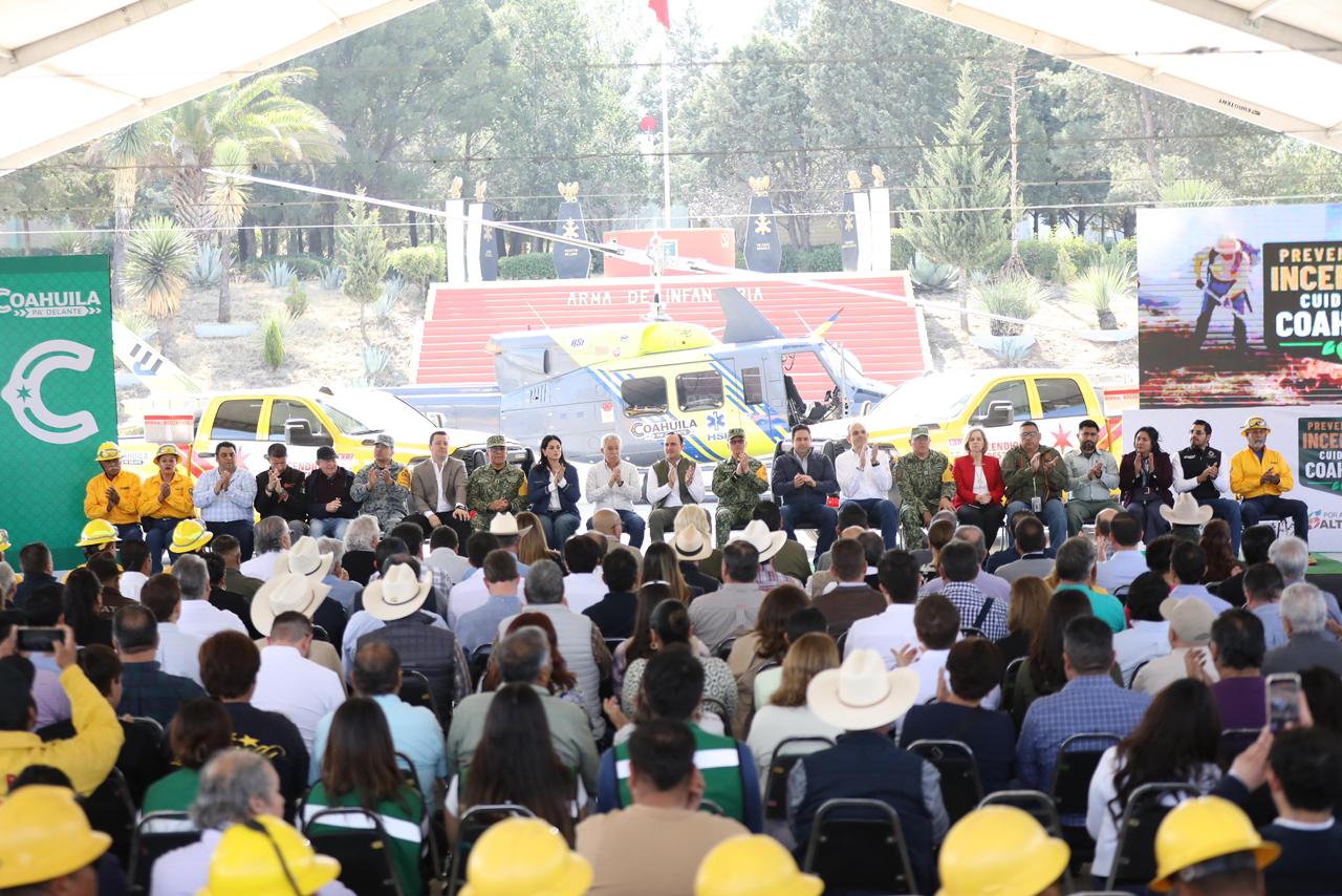 ARRANCAN EN COAHUILA GRAN OPERATIVO PARA LA PREVENCIÓN Y COMBATE A INCENDIOS FORESTALES