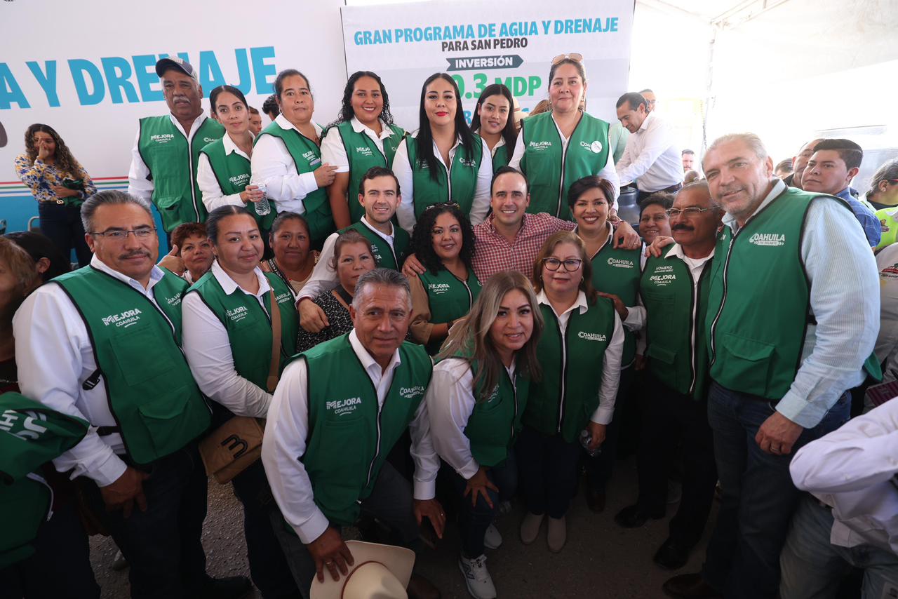 CONTINÚA MANOLO DETONANDO GRANDES PROGRAMAS DE AGUA EN COAHUILA