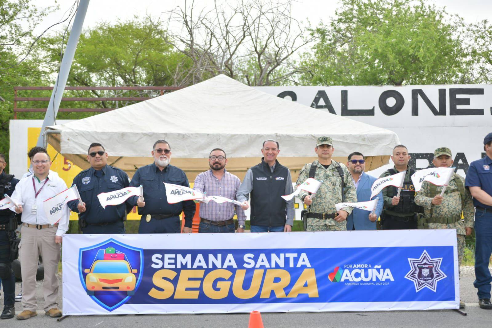 DAN BANDERAZO DE ARRANQUE AL OPERATIVO “SEMANA SANTA SEGURA”