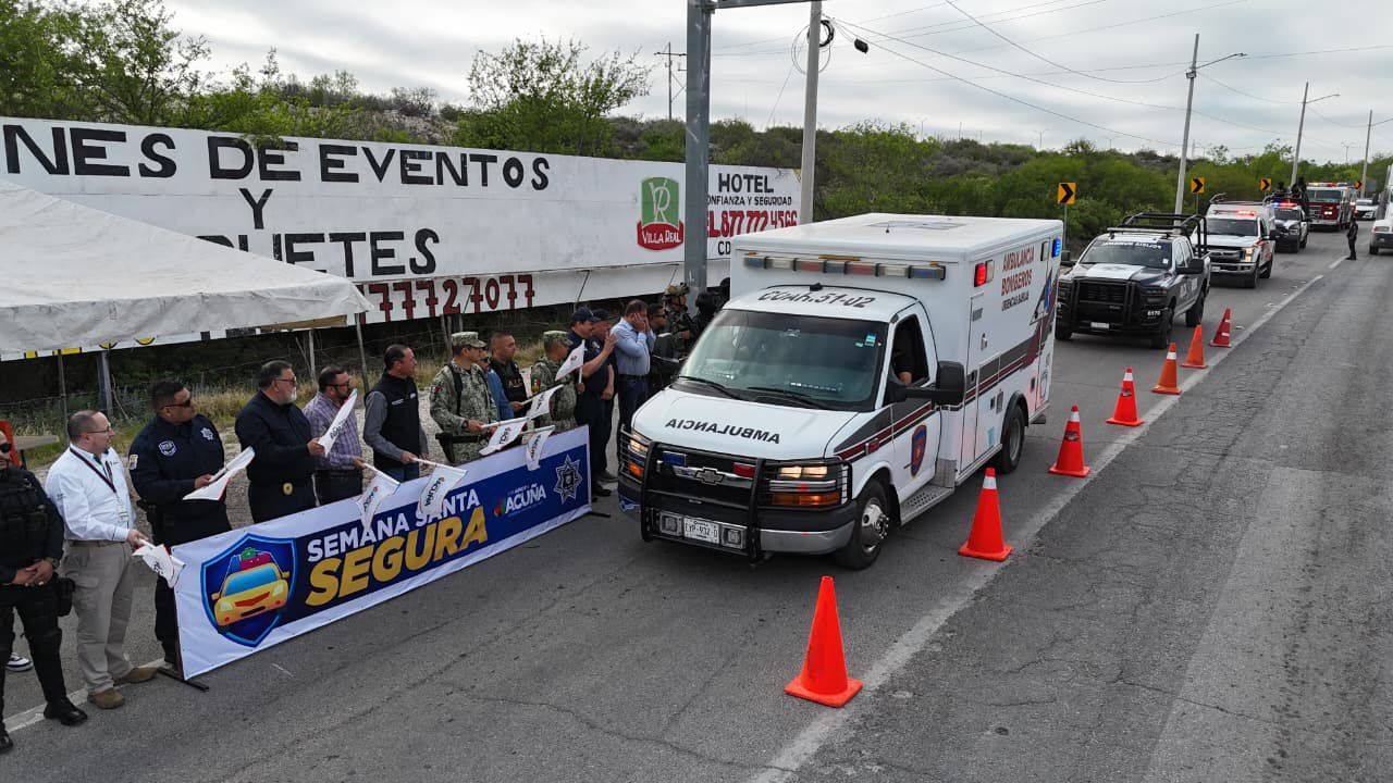 DAN BANDERAZO DE ARRANQUE AL OPERATIVO “SEMANA SANTA SEGURA”