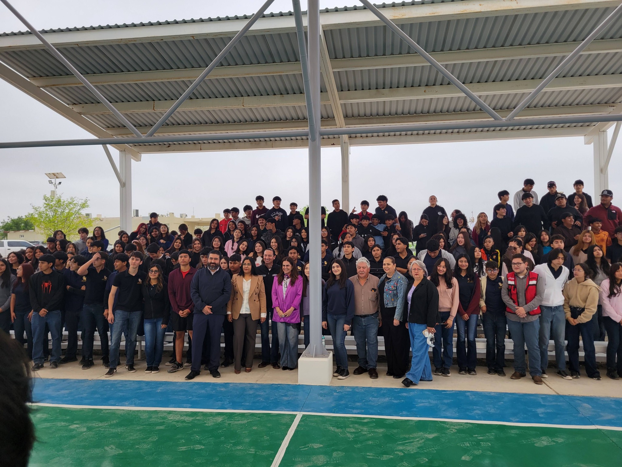 Emilio entrega obra en la preparatoria Antonio Gutiérrez