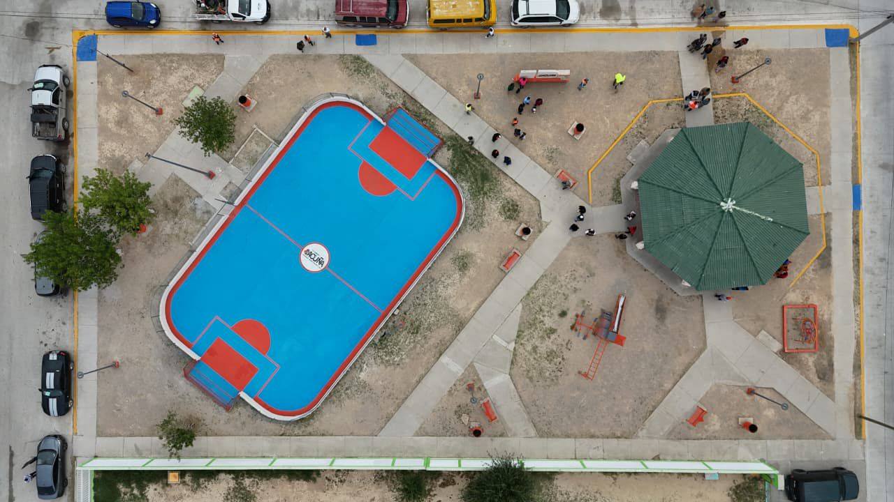 REHABILITA GOBIERNO MUNICIPAL PLAZA EN ACOROS A TRAVÉS DEL PROGRAMA “POR AMOR A MI PLAZA”