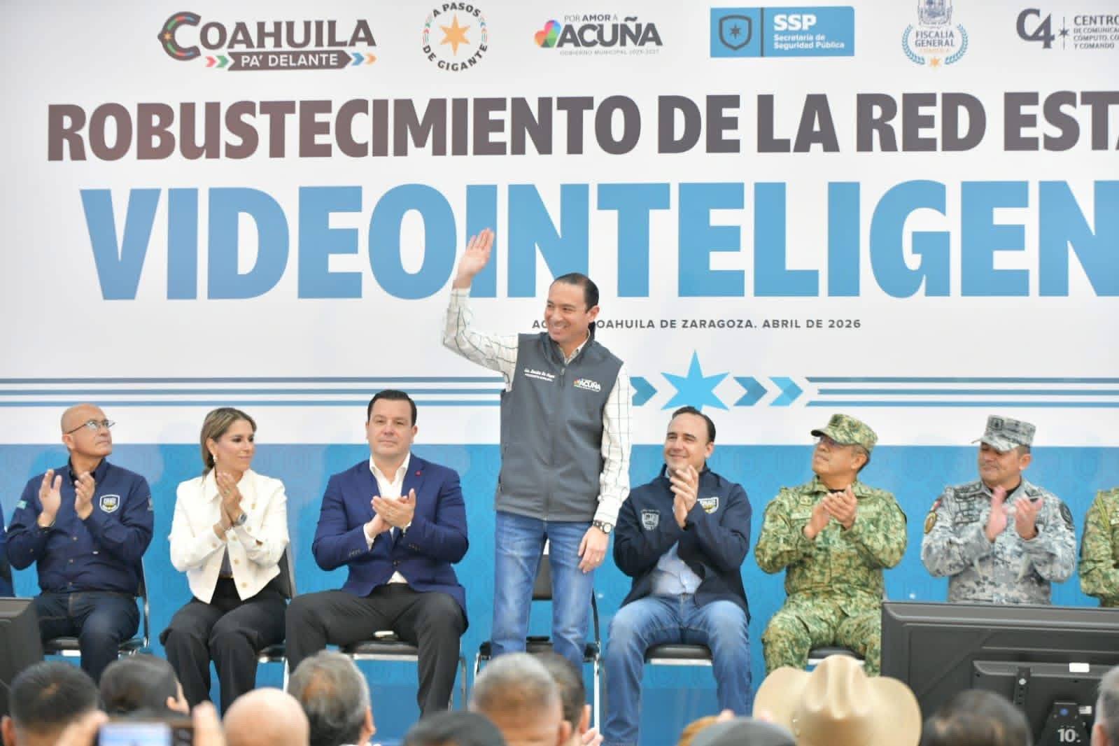 ALCALDE Y GOBERNADOR IMPULSAN RED DE VIDEOINTELIGENCIA PARA FORTALECER LA SEGURIDAD EN ACUÑA
