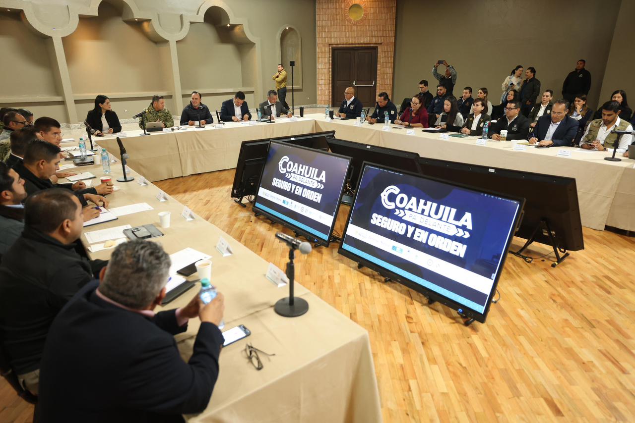 CON LAS REUNIONES ESTATALES DE SEGURIDAD REFORZAMOS LA COORDINACIÓN EN COAHUILA: MANOLO