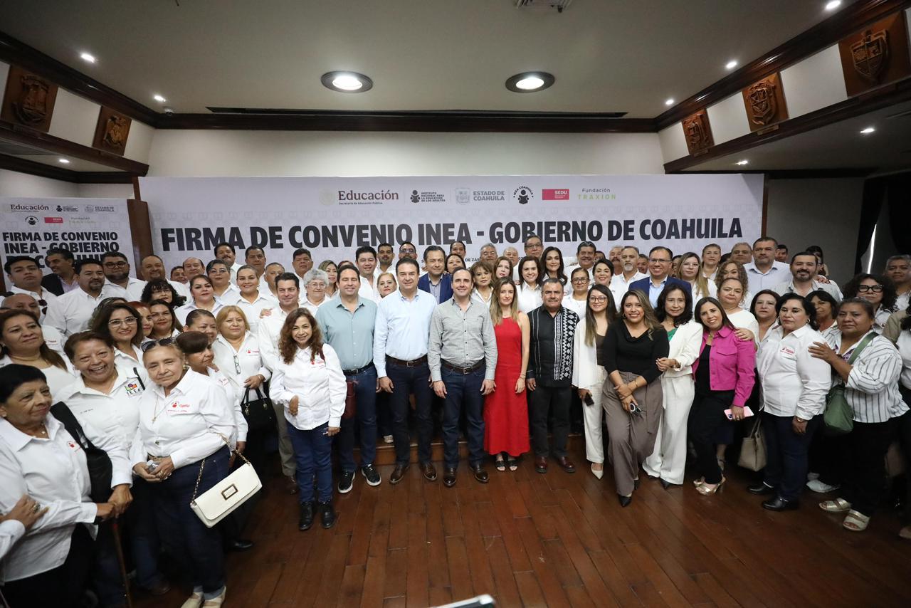 COAHUILA EL ESTADO CON LA MAYOR COBERTURA DE EDUCACIÓN BÁSICA DEL PAÍS: INEA
