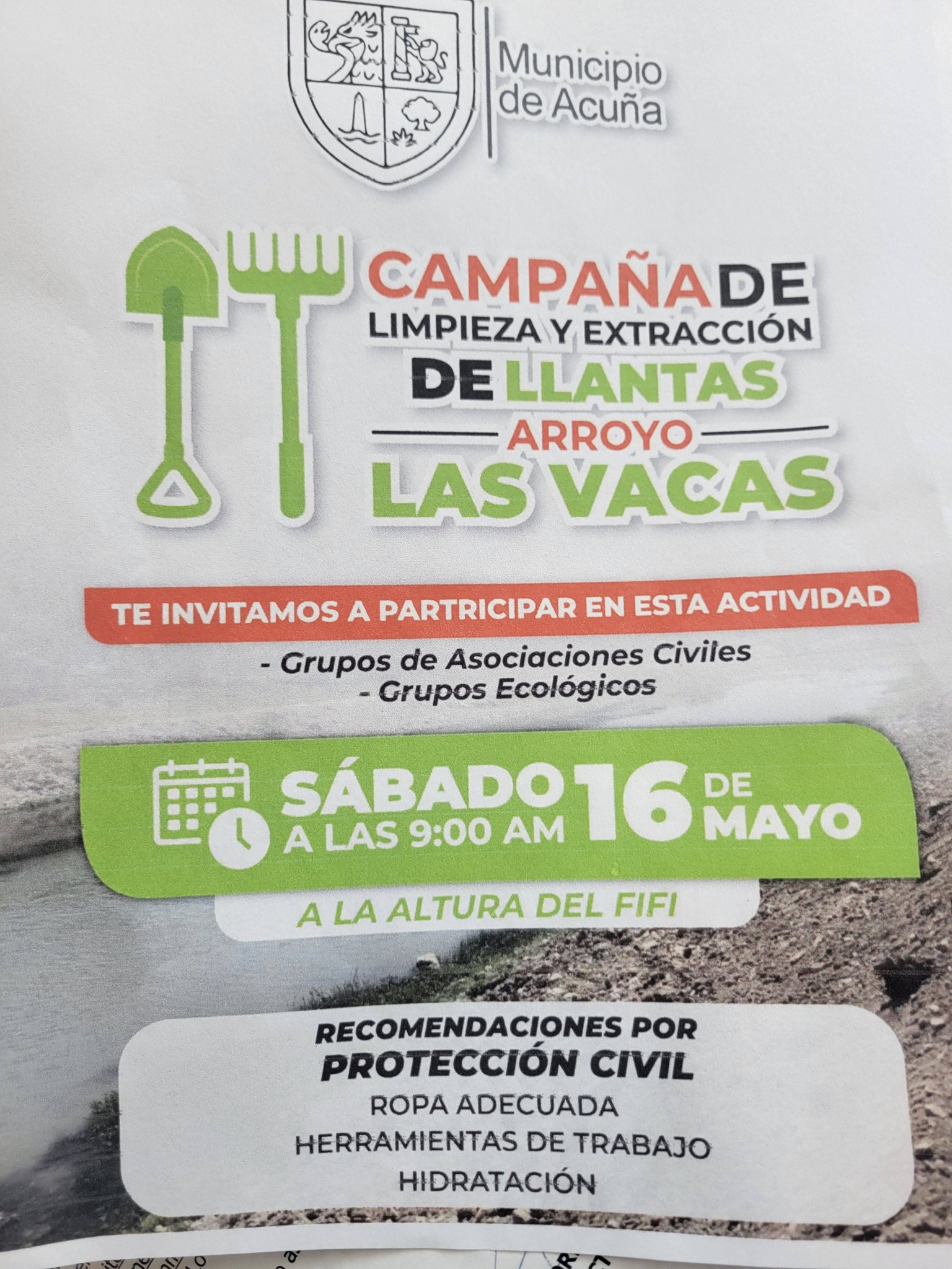 Por tu salud y seguridad no tires basura a los arroyos