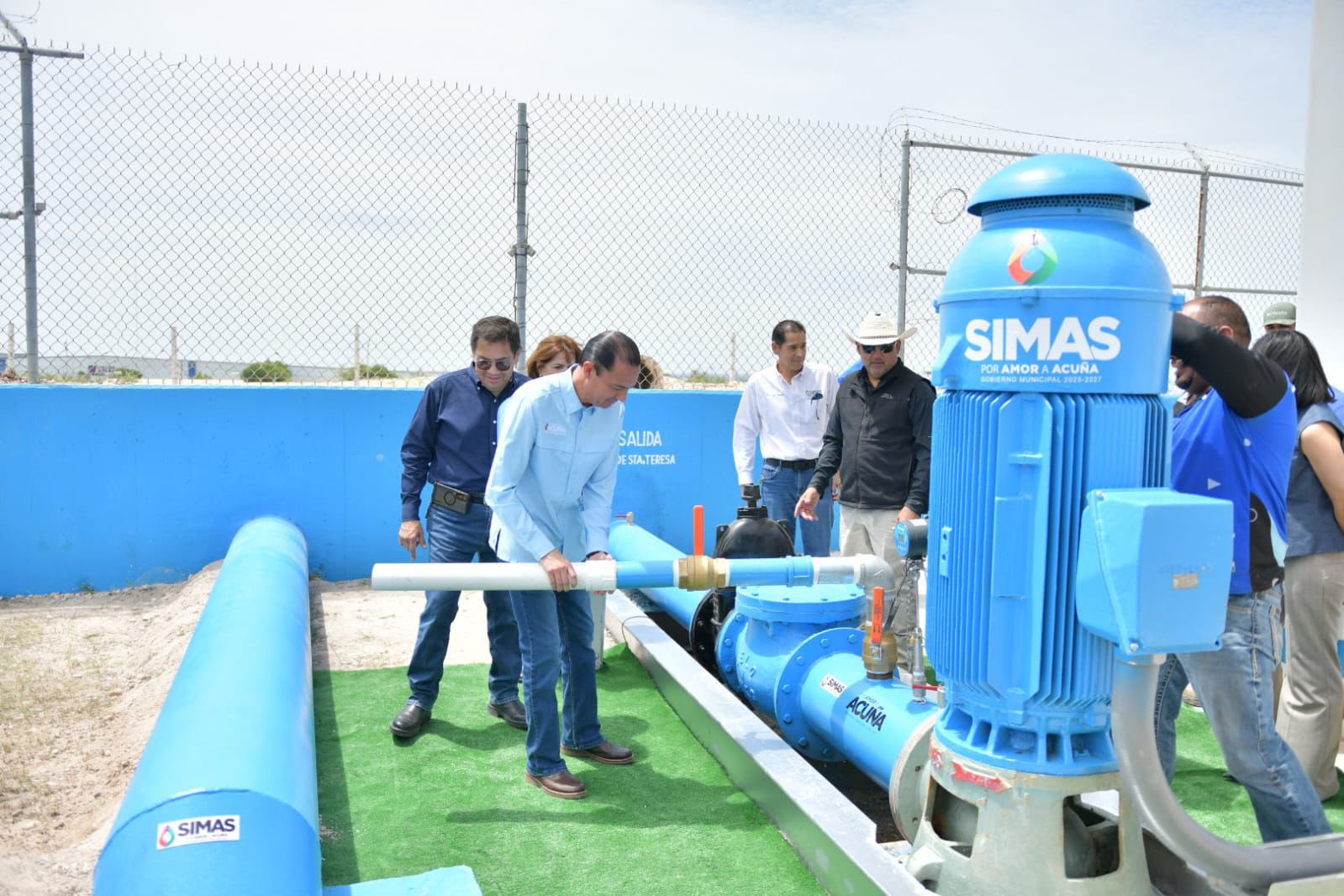 SIMAS FORTALECE EL ABASTO DE AGUA EN ACUÑA CON NUEVA LÍNEA DE CONDUCCIÓN DE SEIS KILÓMETROS
