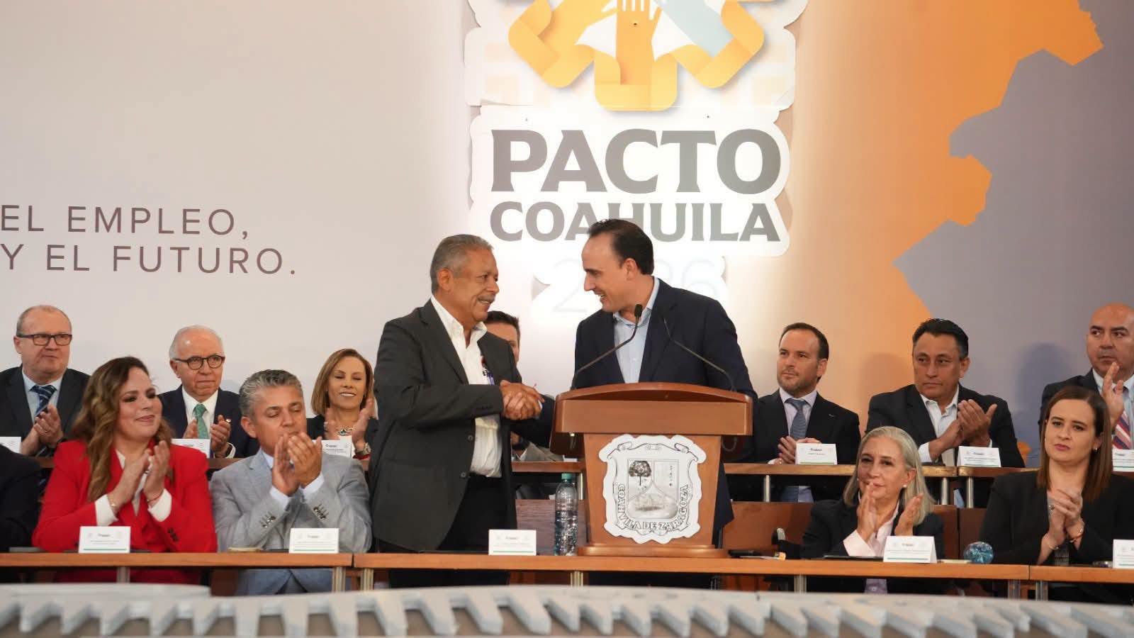 Participa la CTM en la firma del Pacto Coahuila 2026