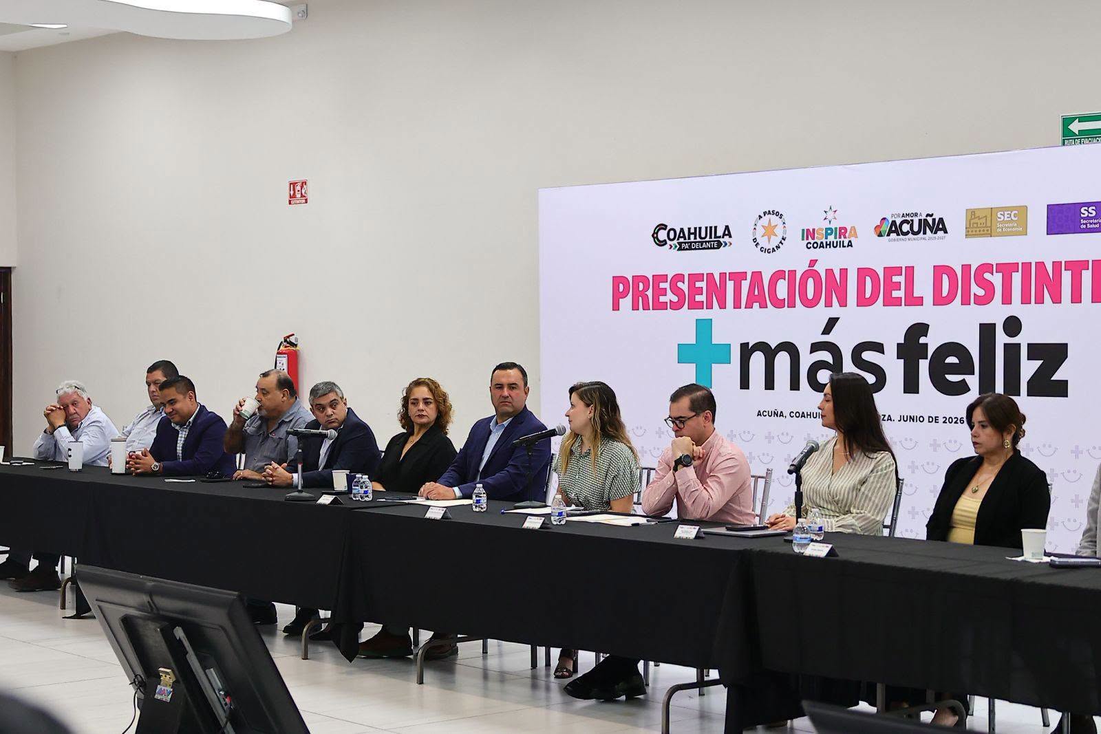 PRESENTAN EL DISTINTIVO +FELIZ PARA FORTALECER EL BIENESTAR EMOCIONAL EN LOS CENTROS DE TRABAJO DE ACUÑA