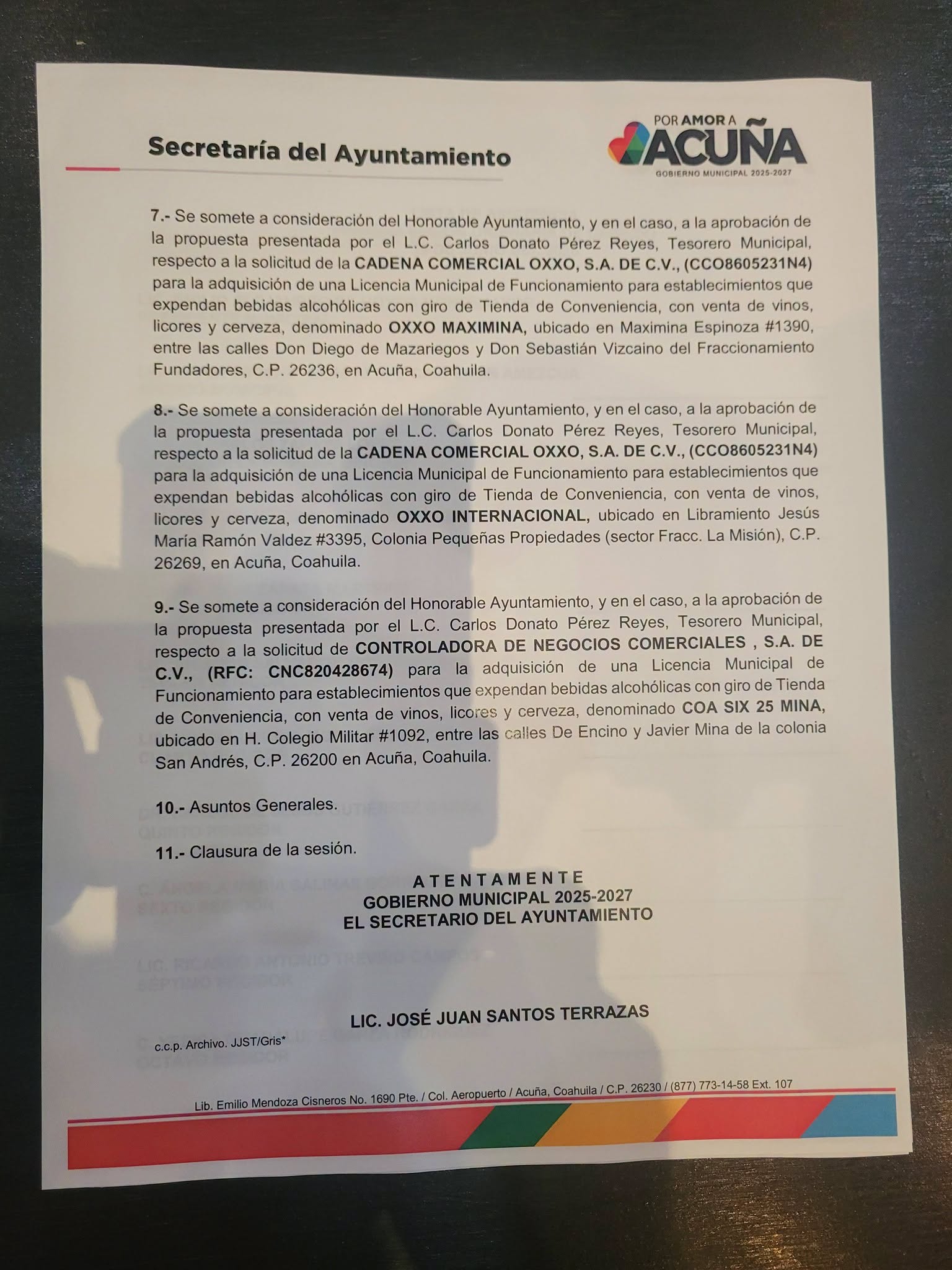 Realiza el Republicano Ayuntamiento Sesión Ordinaria de Cabildo del mes de Junio del 2026