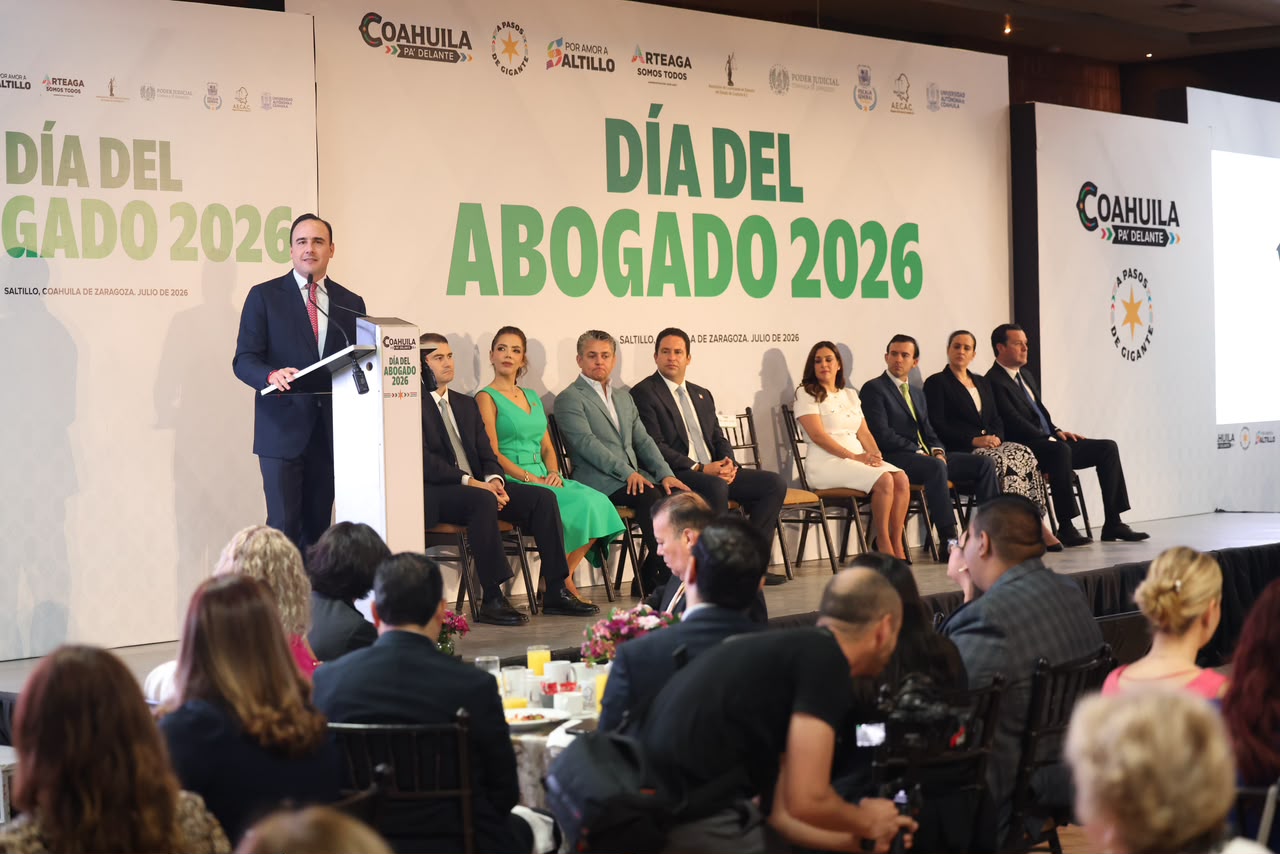 EN COAHUILA TENEMOS ESTADO DE DERECHO GRACIAS AL TRABAJO DE LAS Y LOS ABOGADOS: MANOLO