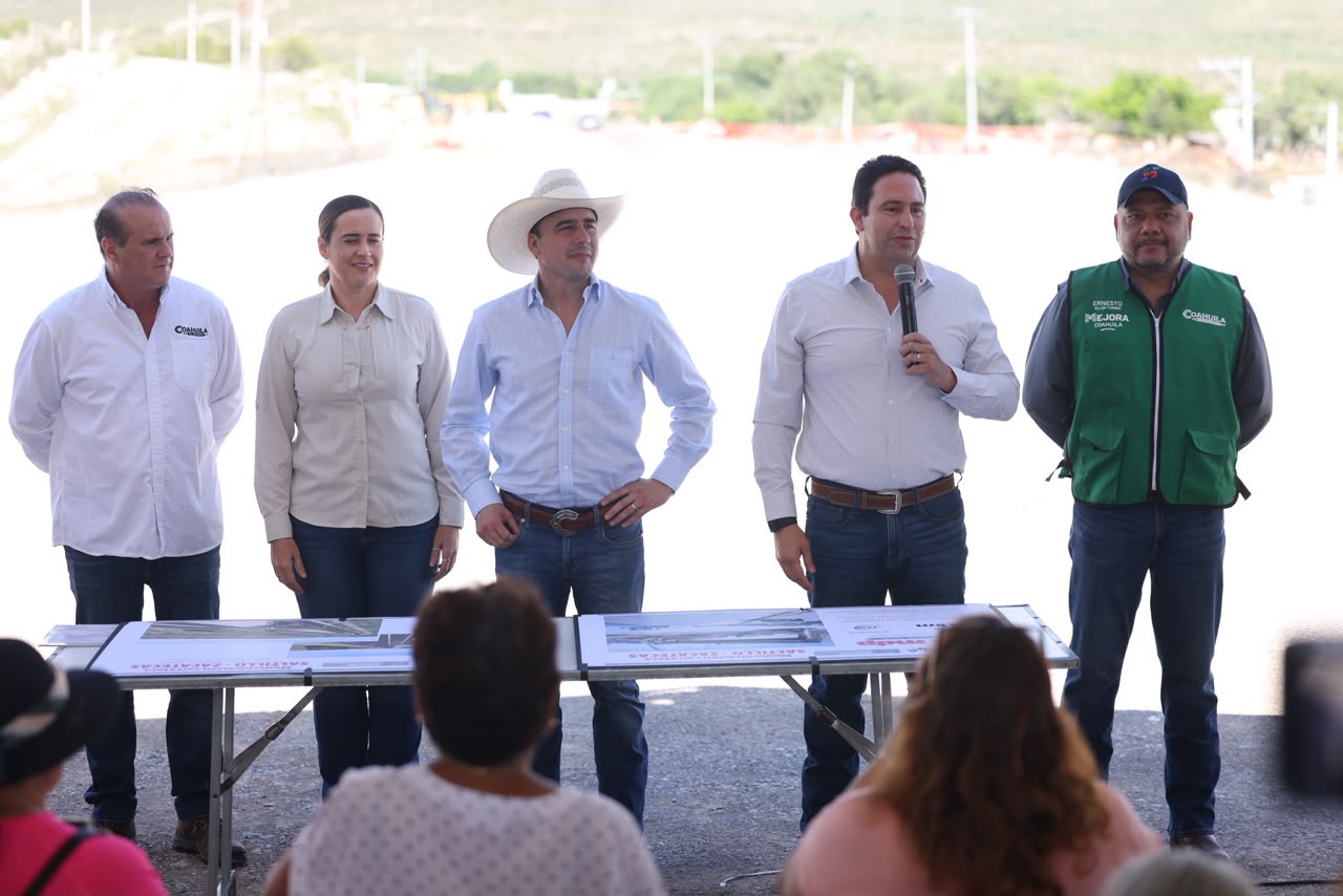 VAMOS AVANZANDO MUY BIEN CON LAS GRANDES OBRAS EN TODO COAHUILA: MANOLO