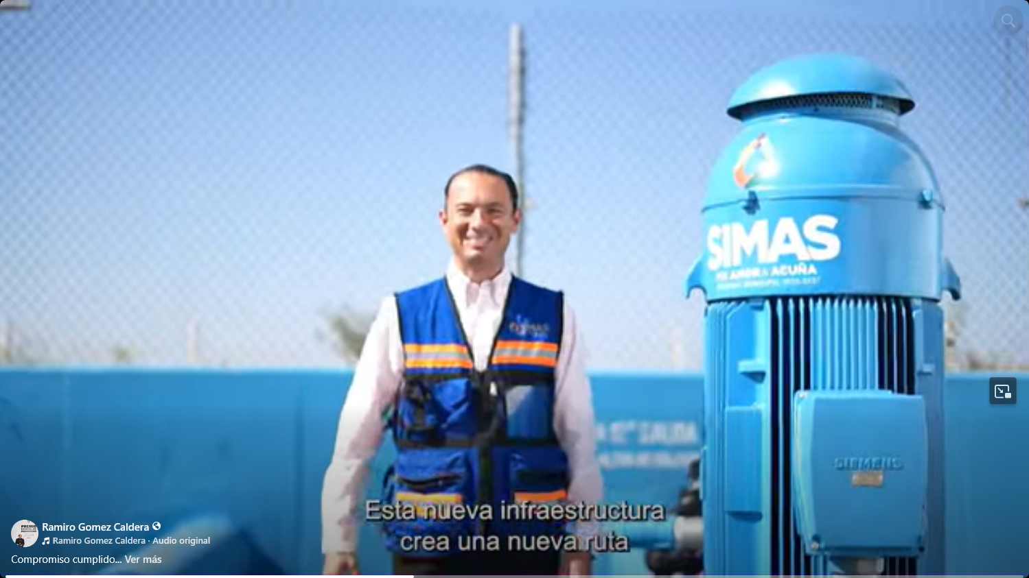 Compromiso cumplido: Acuña cuenta ya con más y mejor suministro de agua para las partes altas de la ciudad