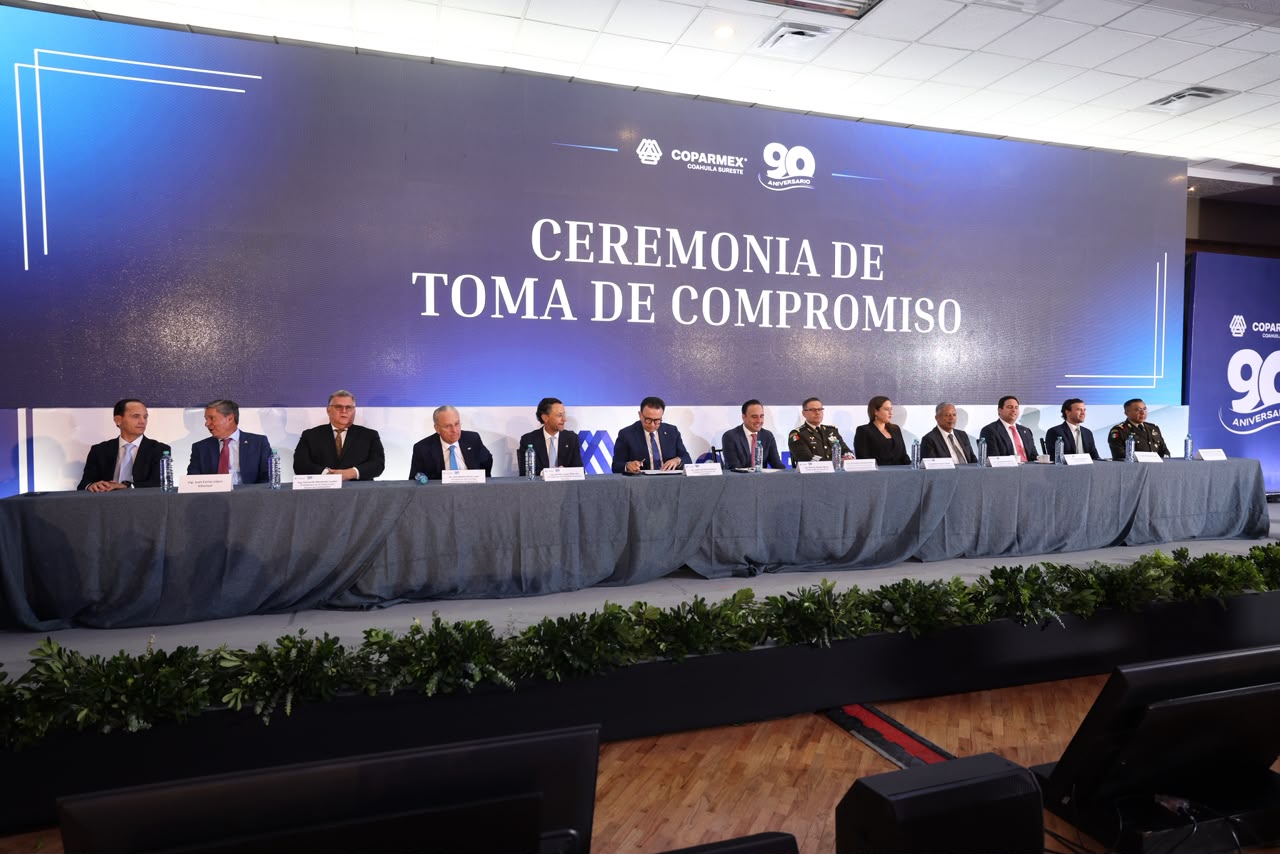 DESTACA COPARMEX NACIONAL A COAHUILA POR SU SEGURIDAD, PAZ LABORAL Y ATRACTIVO PARA LA INVERSIÓN