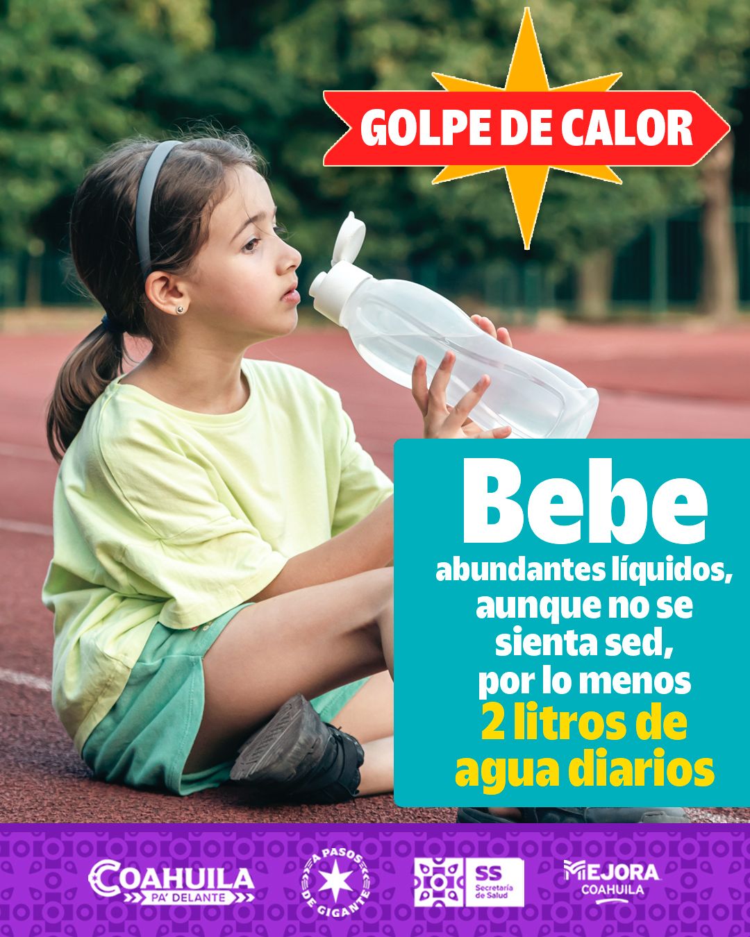 EXHORTA SECRETARÍA DE SALUD A PREVENIR EL GOLPE DE CALOR