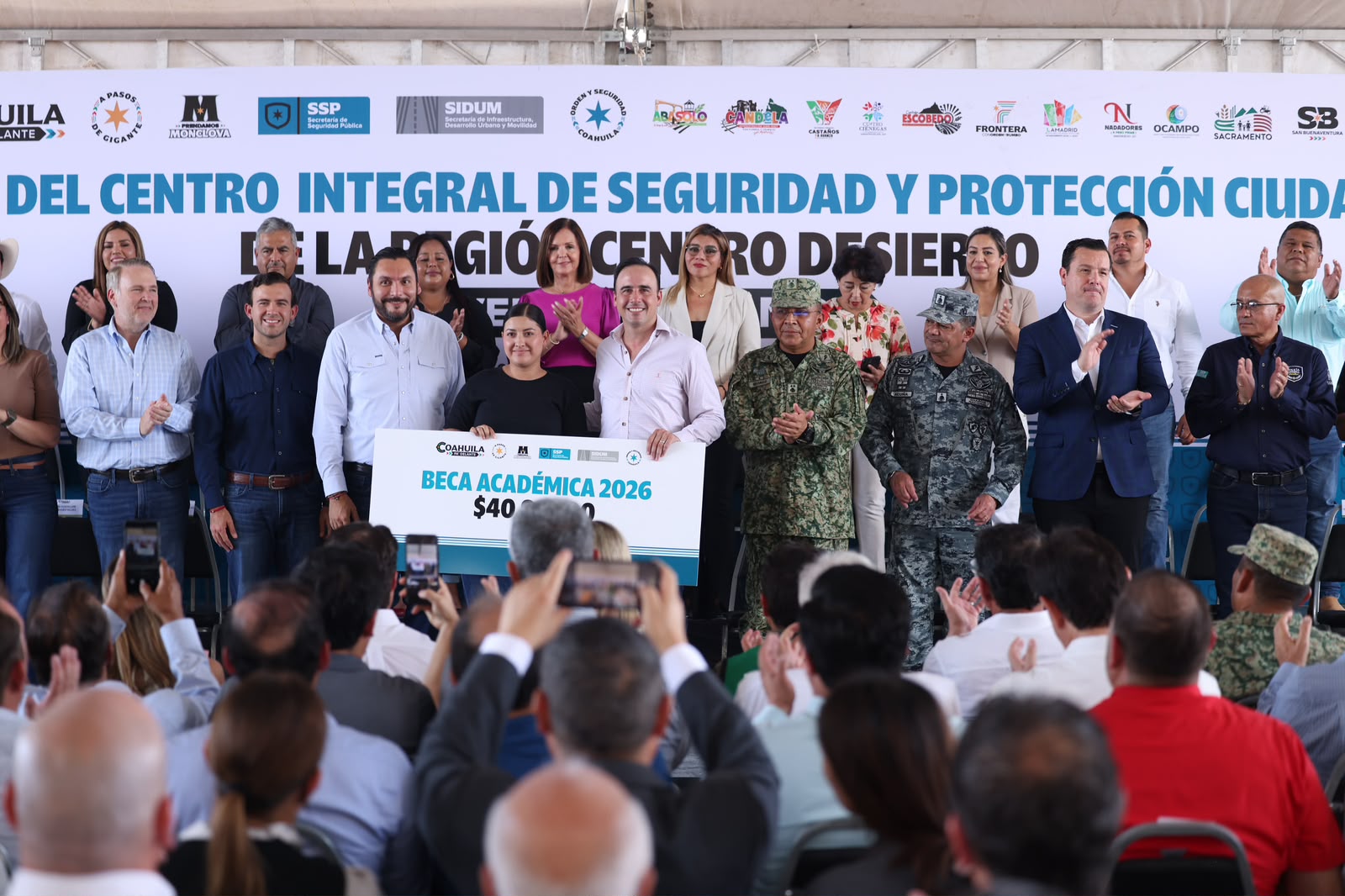INAUGURAN CENTRO INTEGRAL DE SEGURIDAD Y PROTECCIÓN CIUDADANA EN LA CENTRO DESIERTO