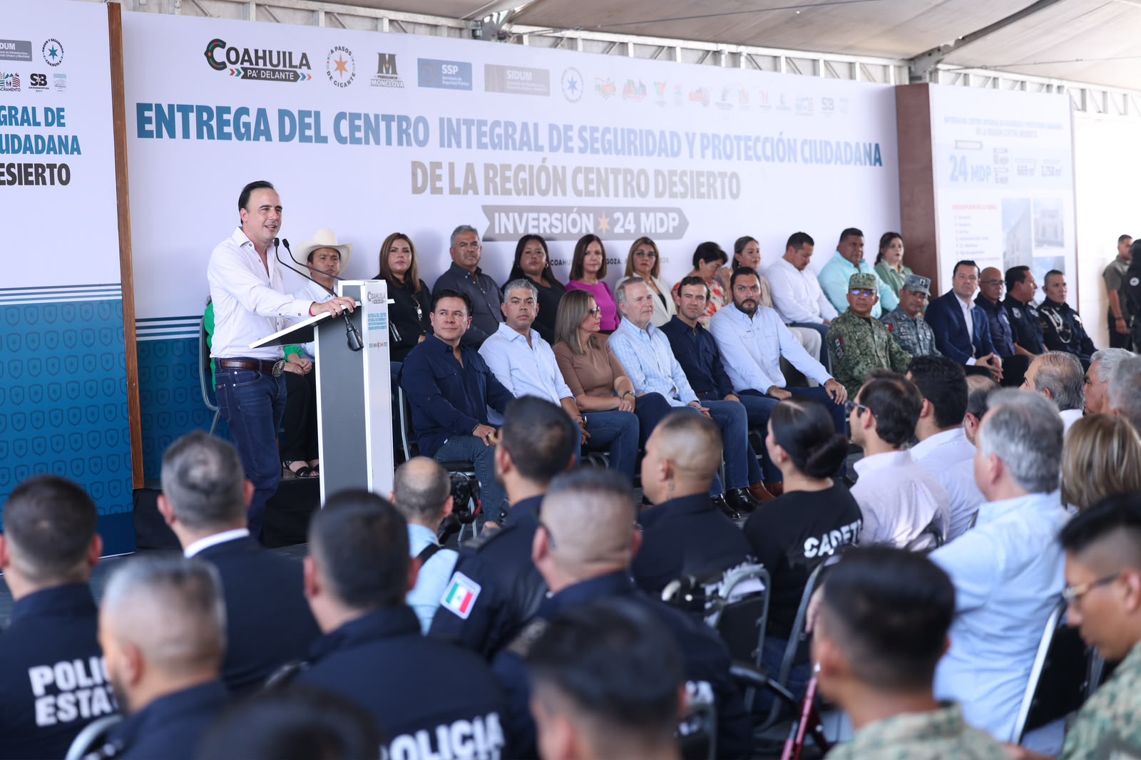 INAUGURAN CENTRO INTEGRAL DE SEGURIDAD Y PROTECCIÓN CIUDADANA EN LA CENTRO DESIERTO