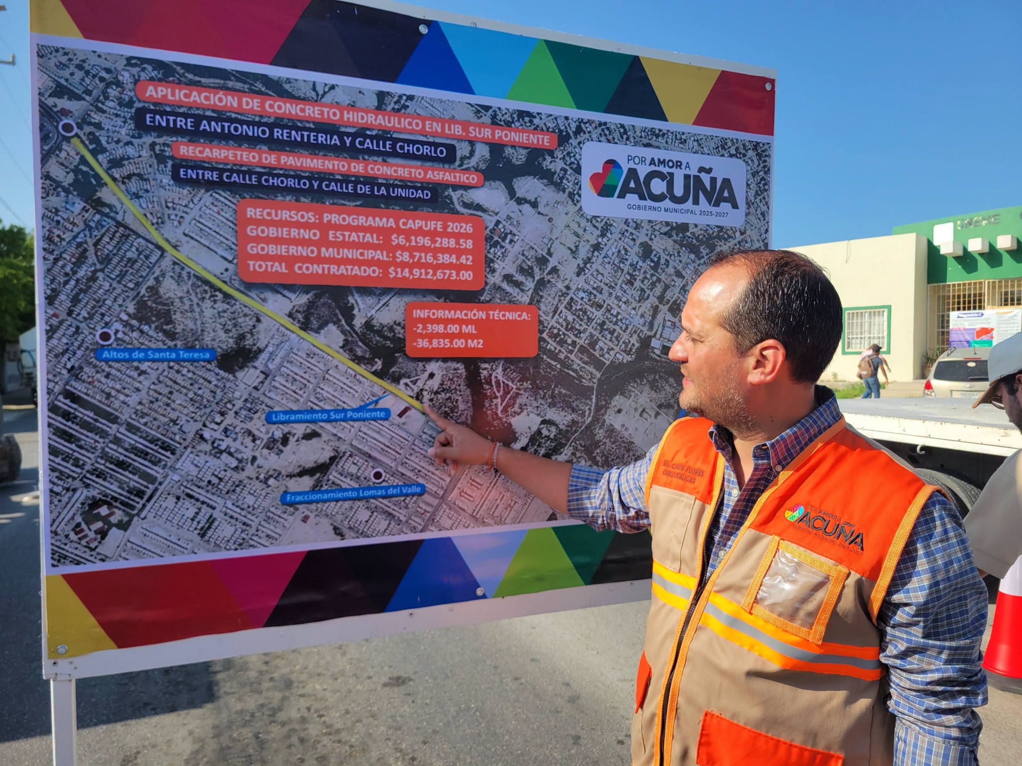 Inicia Emilio recarpeteo del Sur Poniente