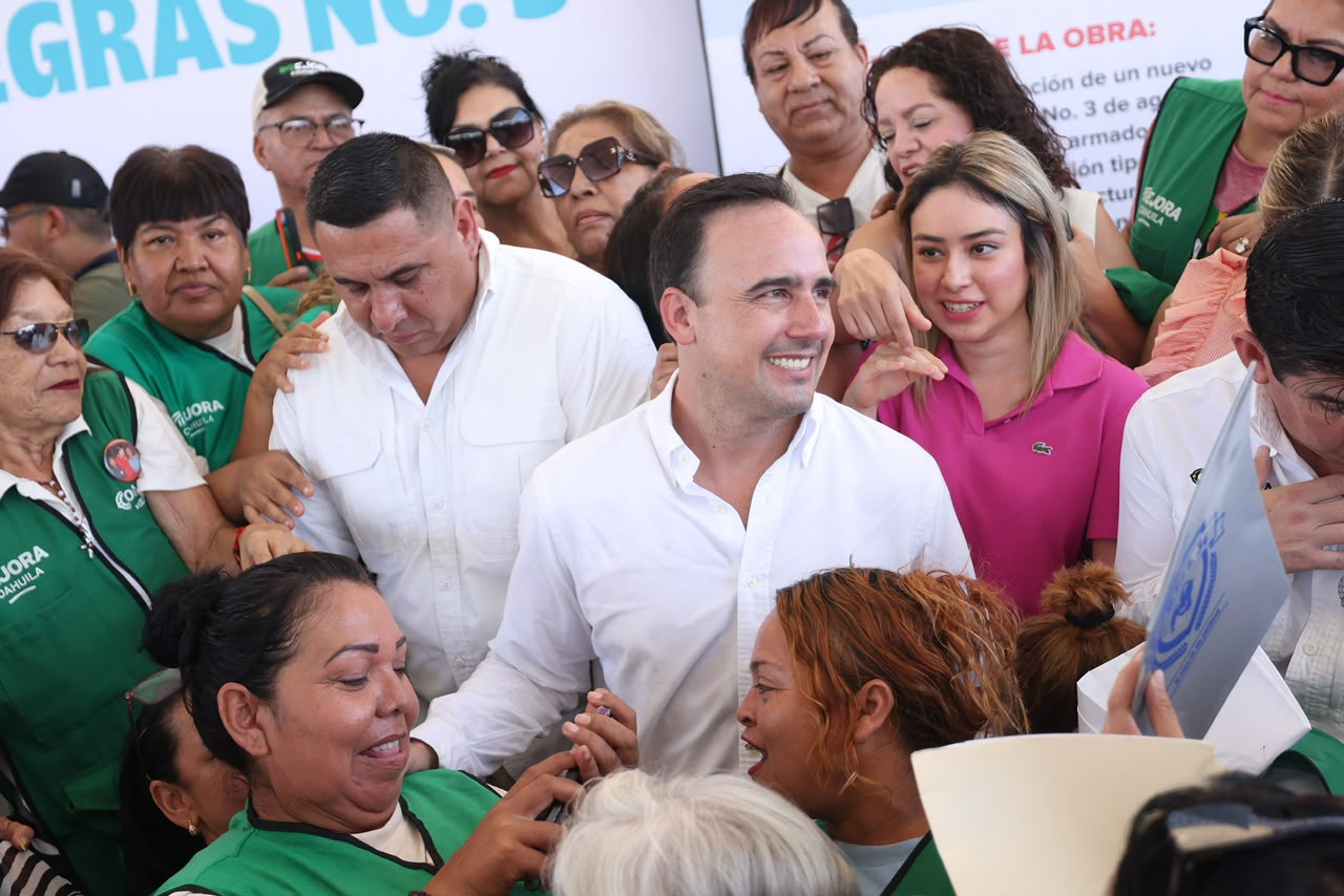 LLEGA MANOLO A PIEDRAS NEGRAS CON 155 MDP PARA DRENAJE Y TRATAMIENTO DE AGUA