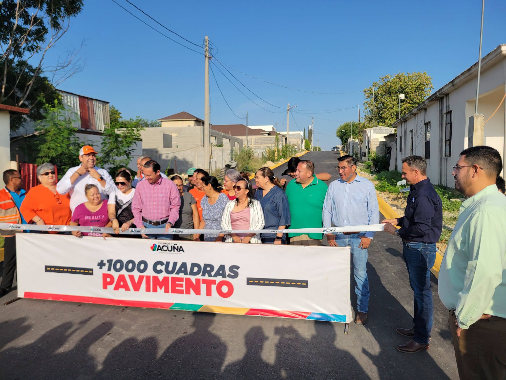 Más pavimentación para Acuña