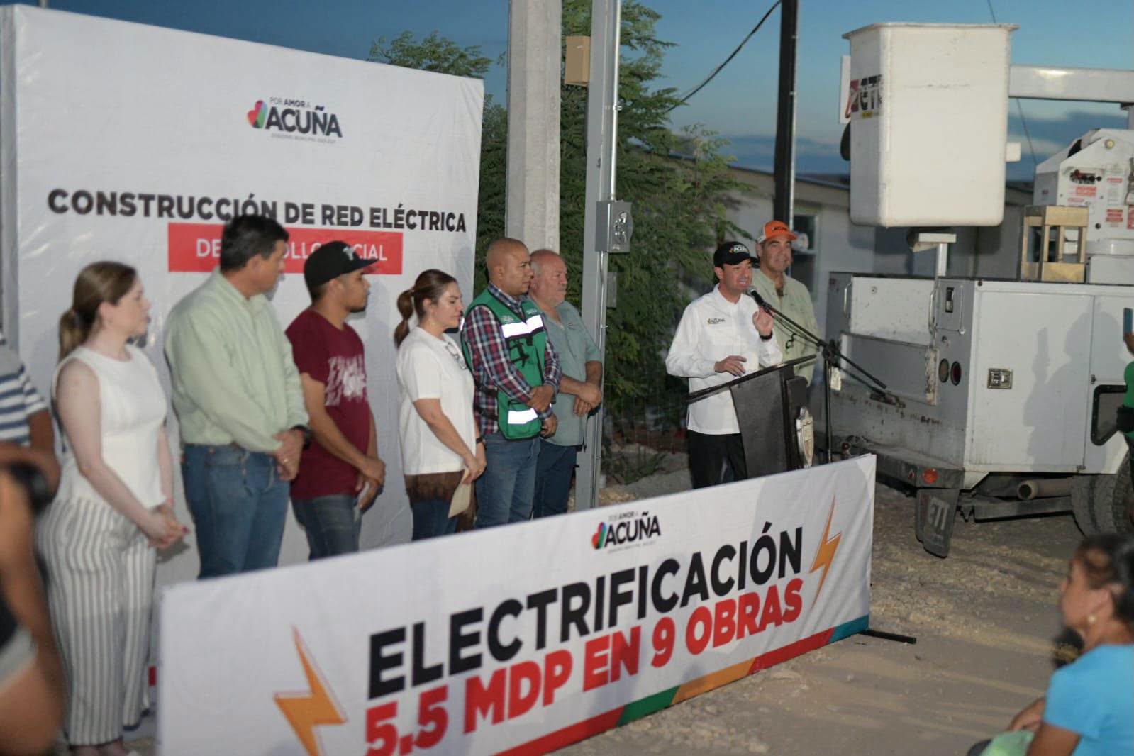 AMPLÍA ACUÑA LA ELECTRIFICACIÓN CON 9 OBRAS EN PROCESO Y 5.5 MDP DE INVERSIÓN