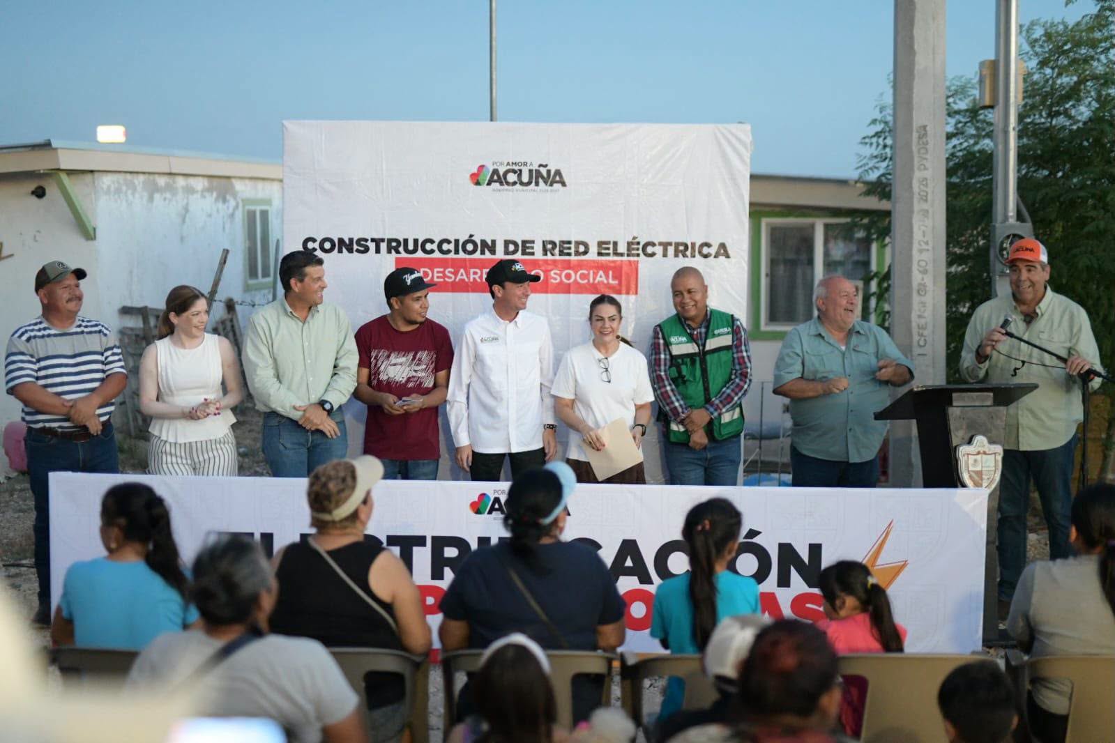 AMPLÍA ACUÑA LA ELECTRIFICACIÓN CON 9 OBRAS EN PROCESO Y 5.5 MDP DE INVERSIÓN