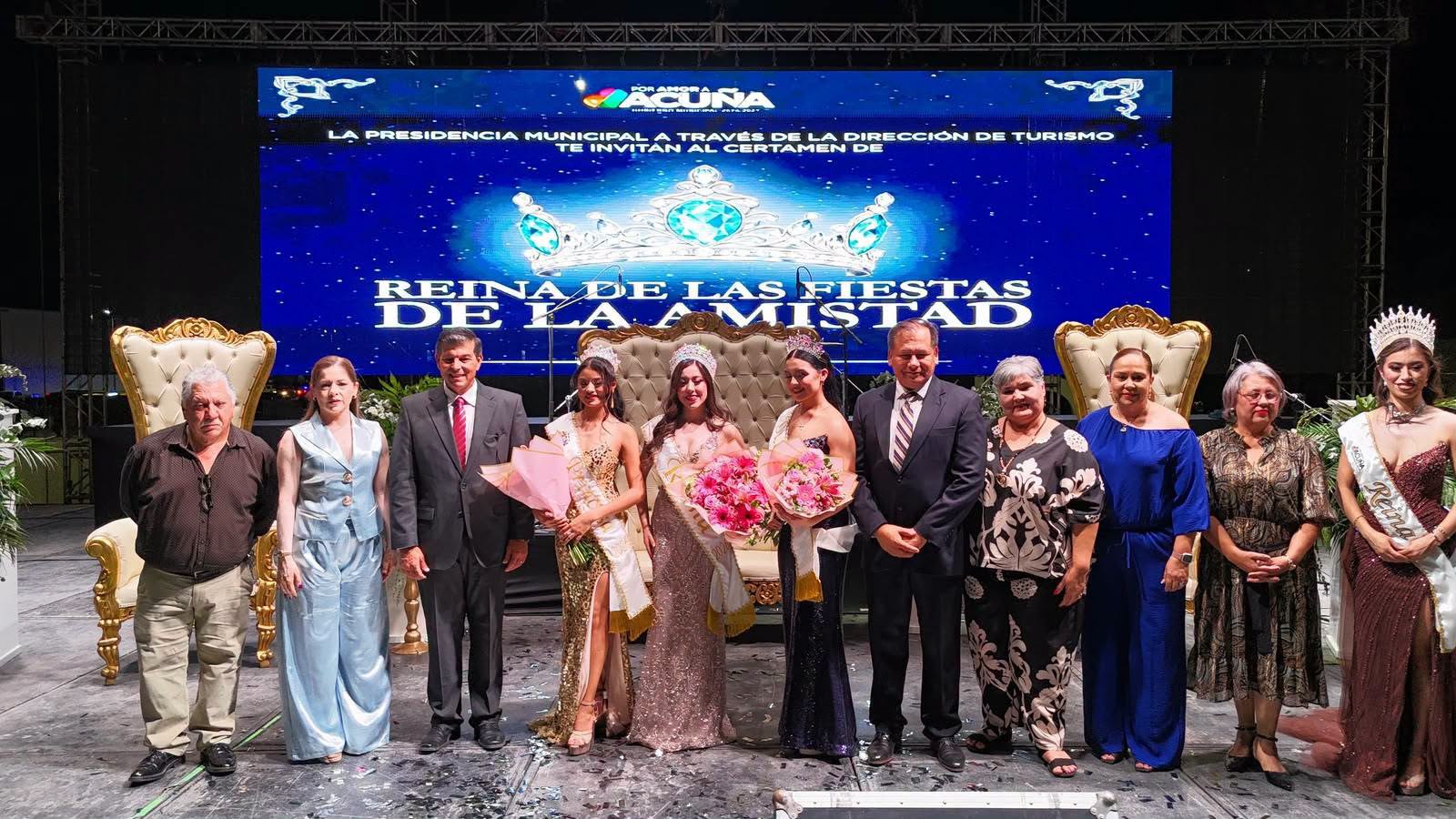 CORONAN A AMOR ITZEL COMO REINA DE LAS FIESTAS DE LA AMISTAD E INAUGURAN LA FERIA DE ACUÑA 2026