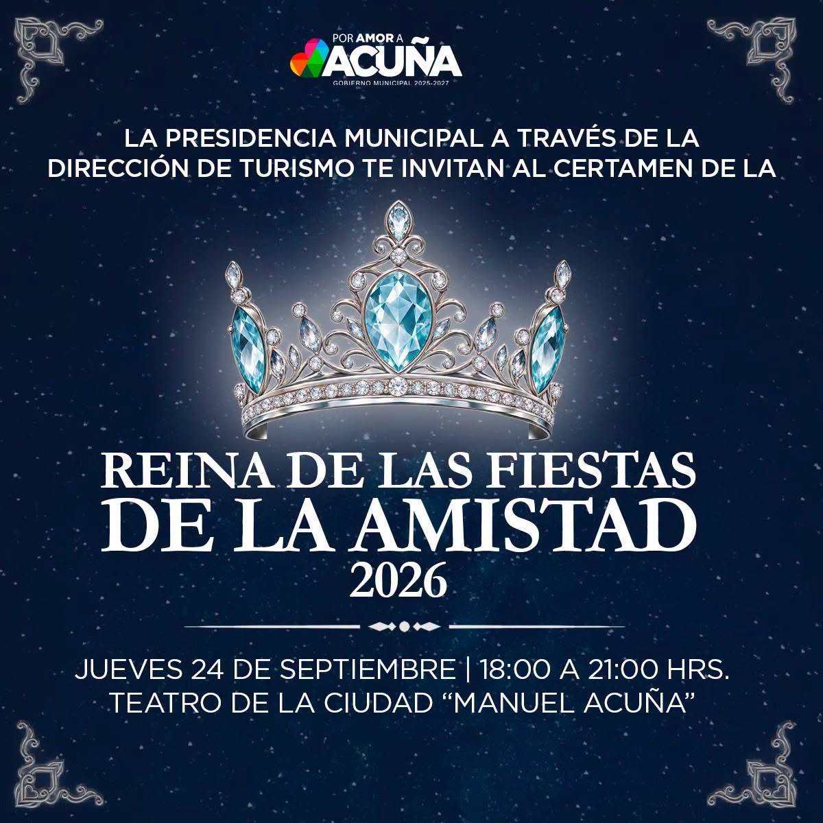 HOY PASAN A LA SEMIFINAL CINCO DE LAS CANDIDATAS A REINA DE LAS FIESTAS DE LA AMISTAD 2026
